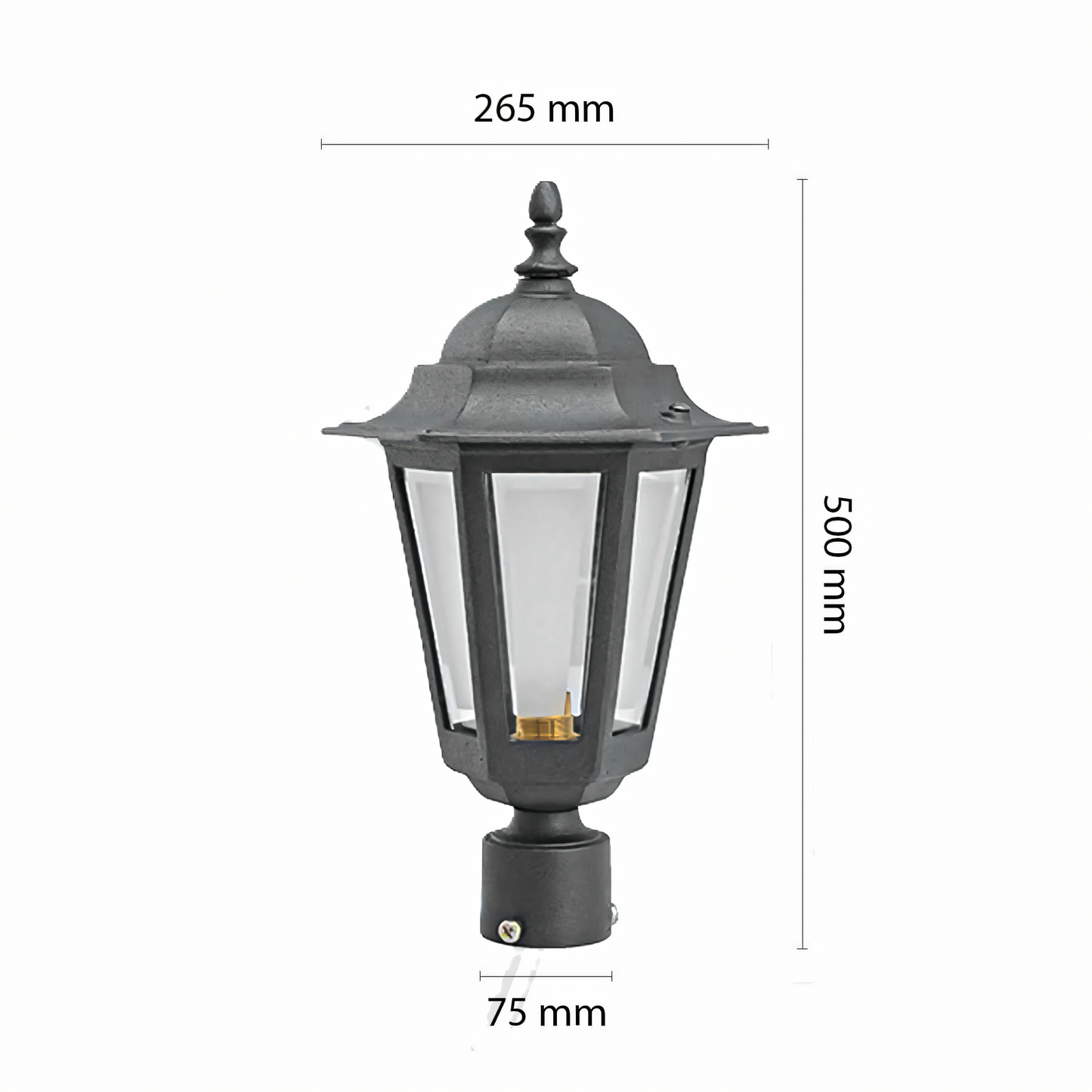 Alps Gate Light accentuating the cozy charm of a rustic winter cabin