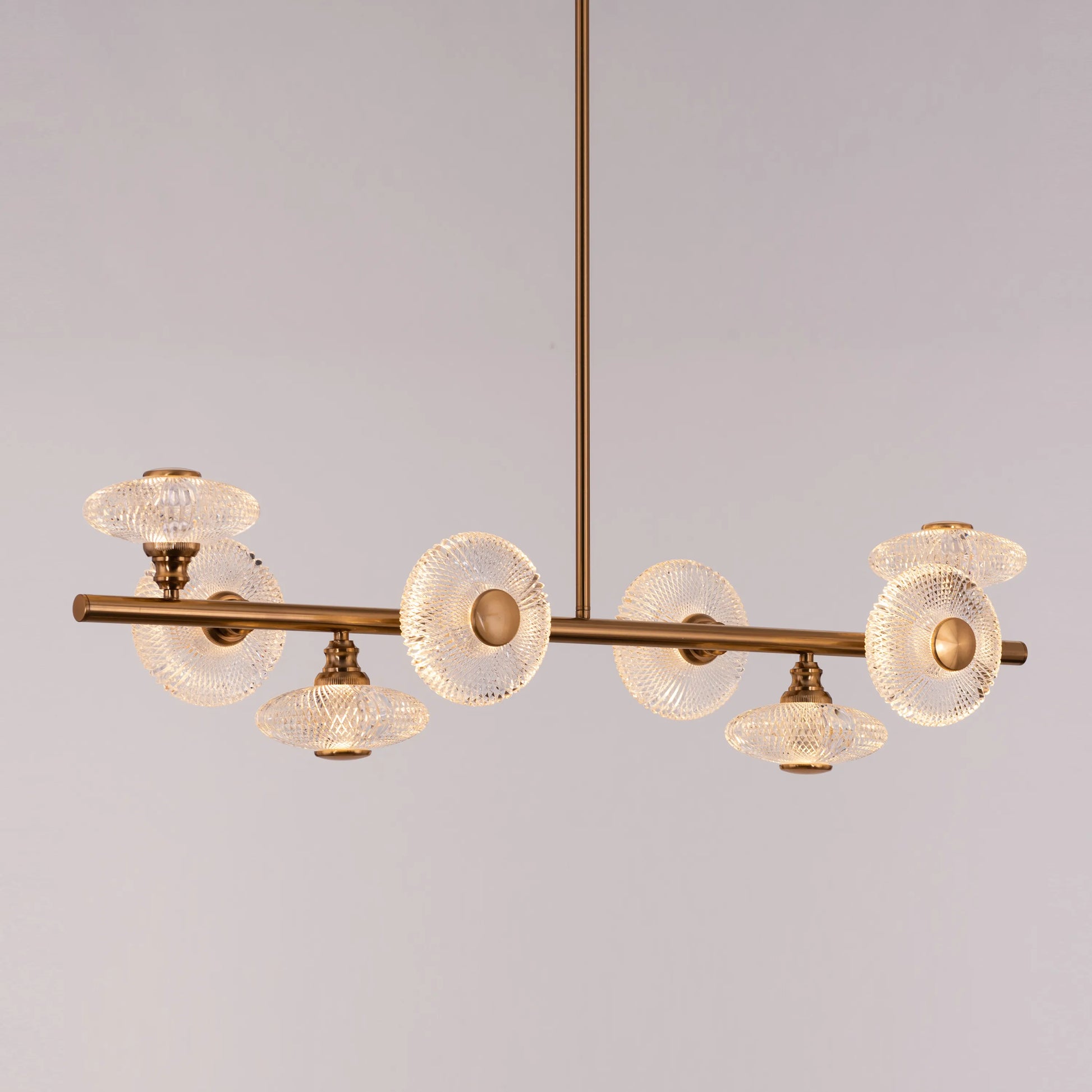 Symbols of Love large gold crystal chandelier for romantic interiors.