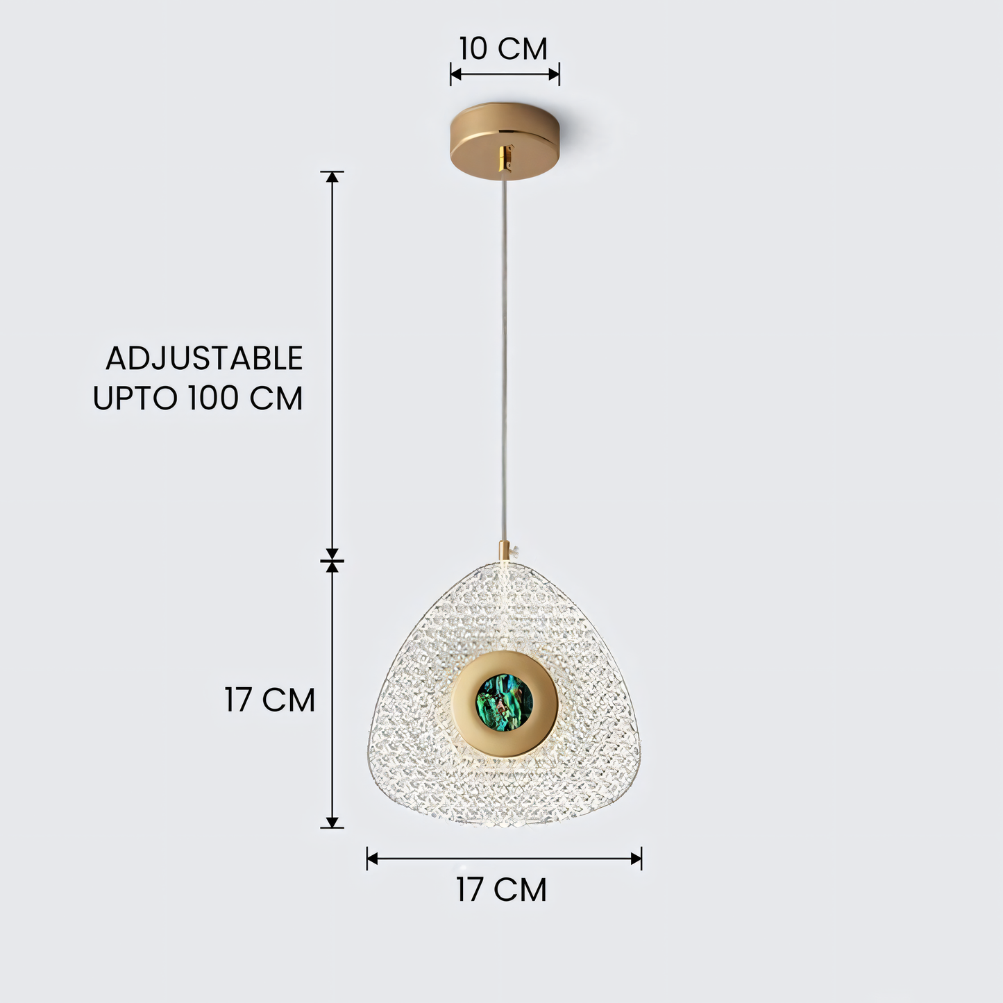 Geometric Masterpiece Chandelier: A visually striking and awe-inspiring centerpiece.
