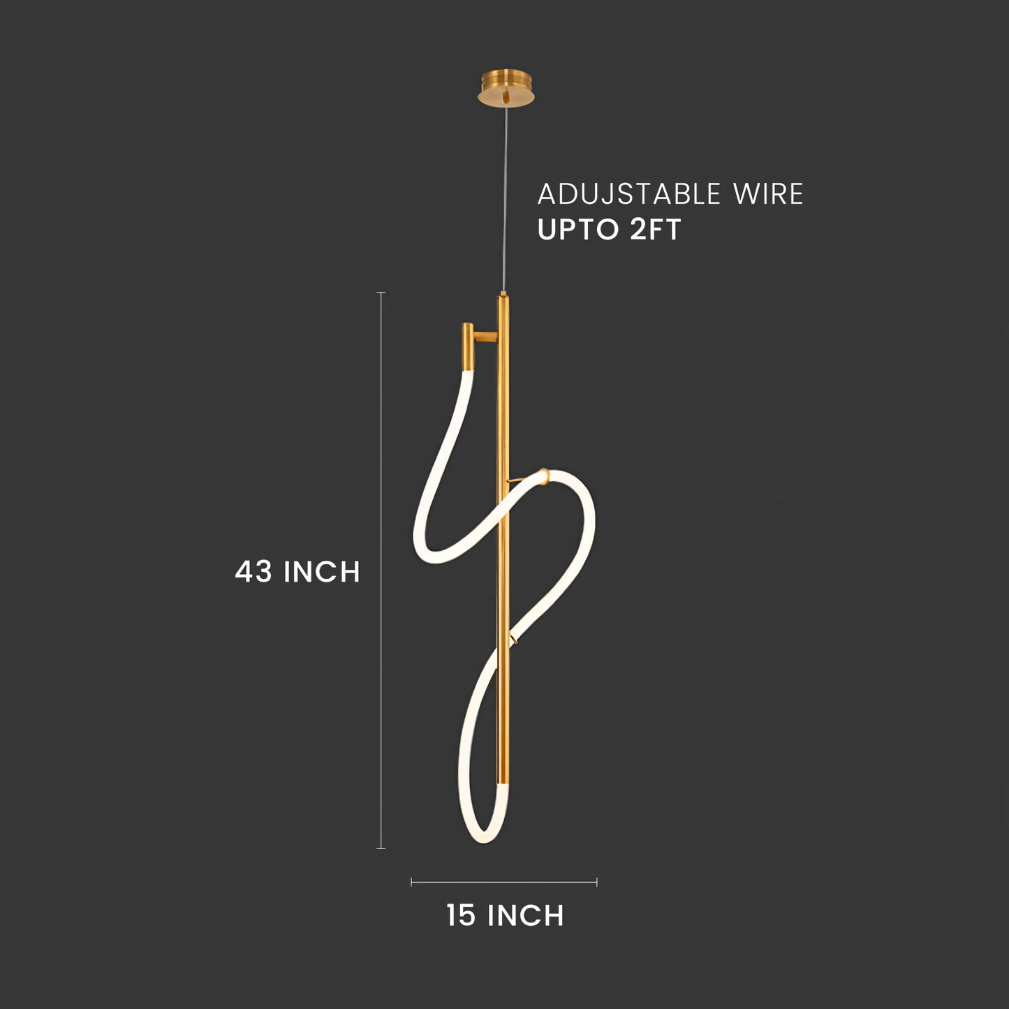 Elegant Italian-designed LED chandelier for a touch of mystery