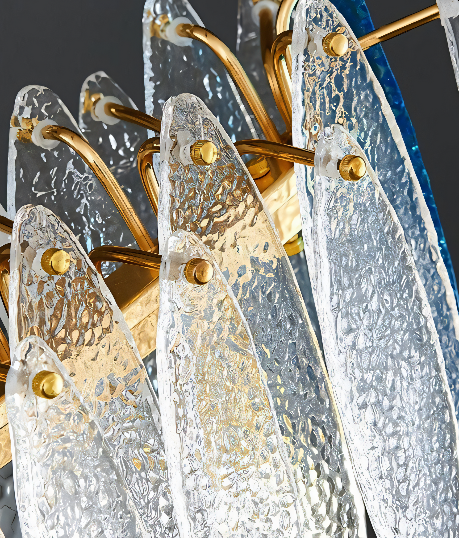 The Beach View Oval Chandelier, a coastal centerpiece, hangs above a dining table in a beach house.