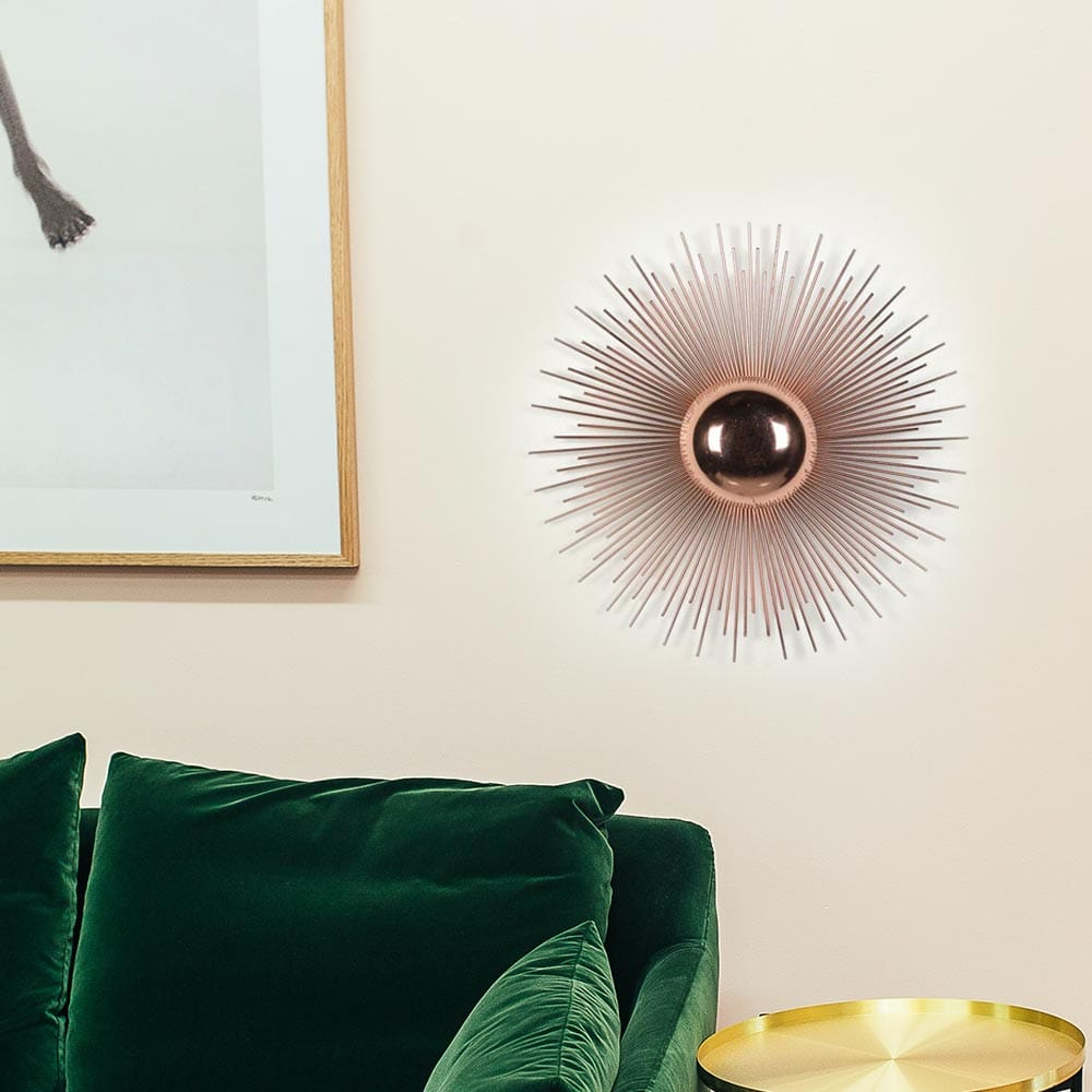 Mesmerizing metal curves, radiant glow, ancient wisdom unveiled.