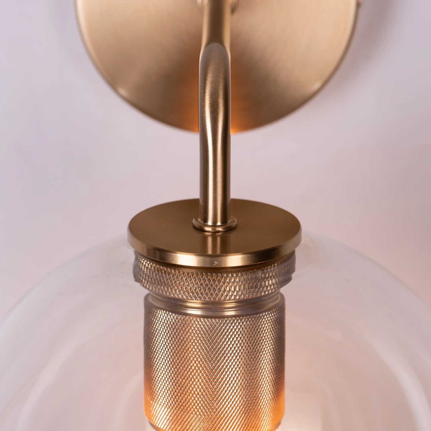 Endgame Clear Glass Wall Light