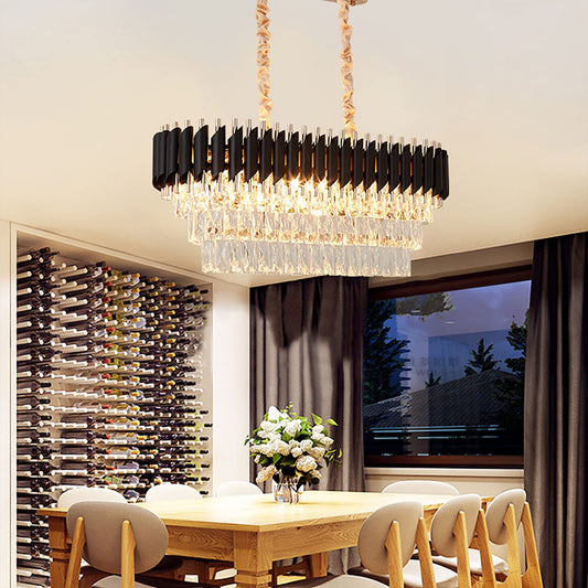 Black Mamba Oval Chandelier