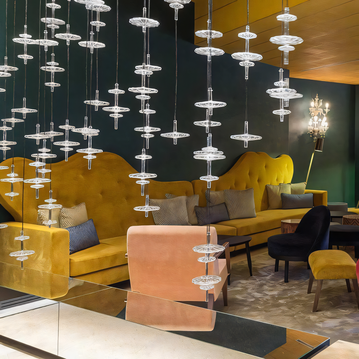 Mesmerizing Bioluminescent Chandelier