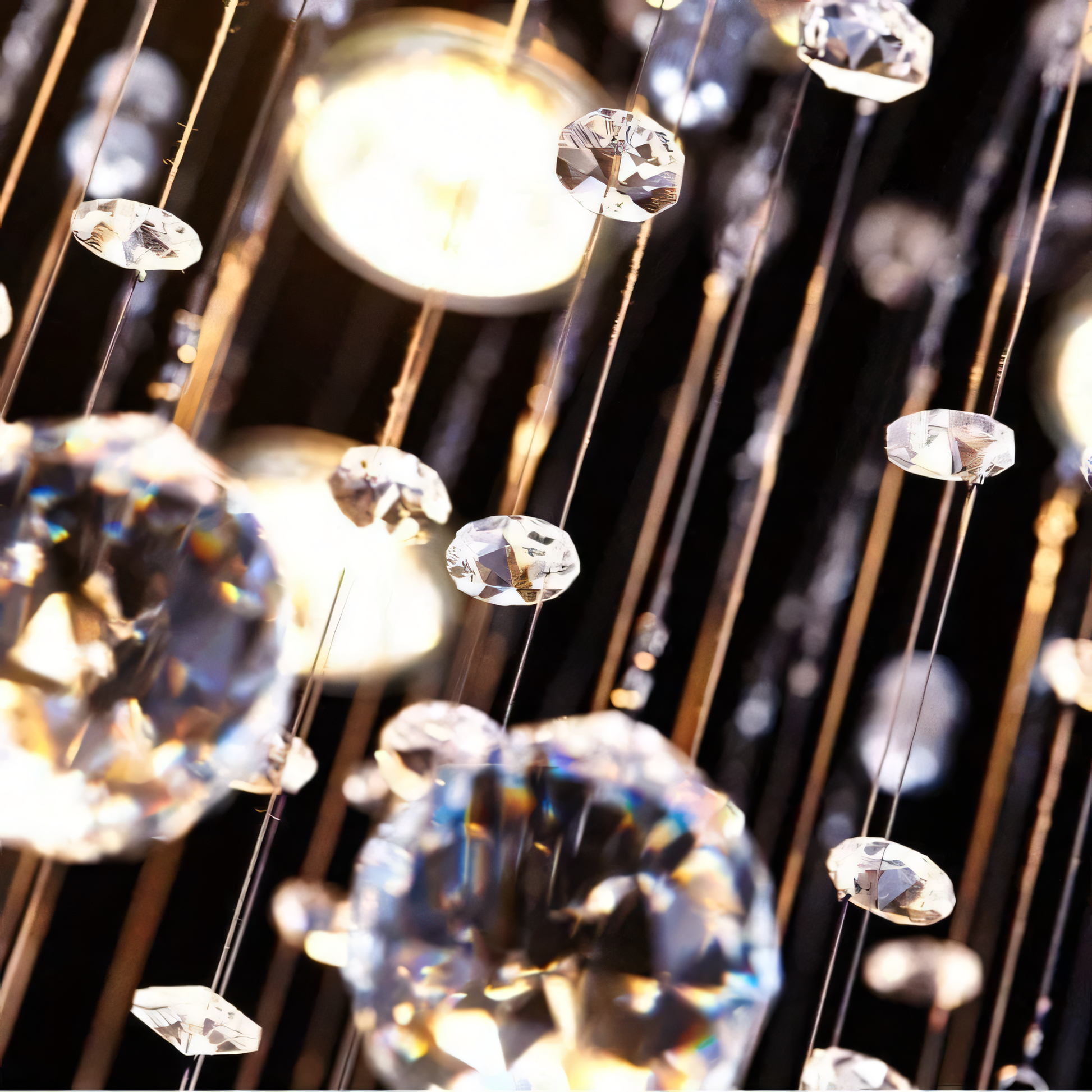 Cascading Crystal Chandelier