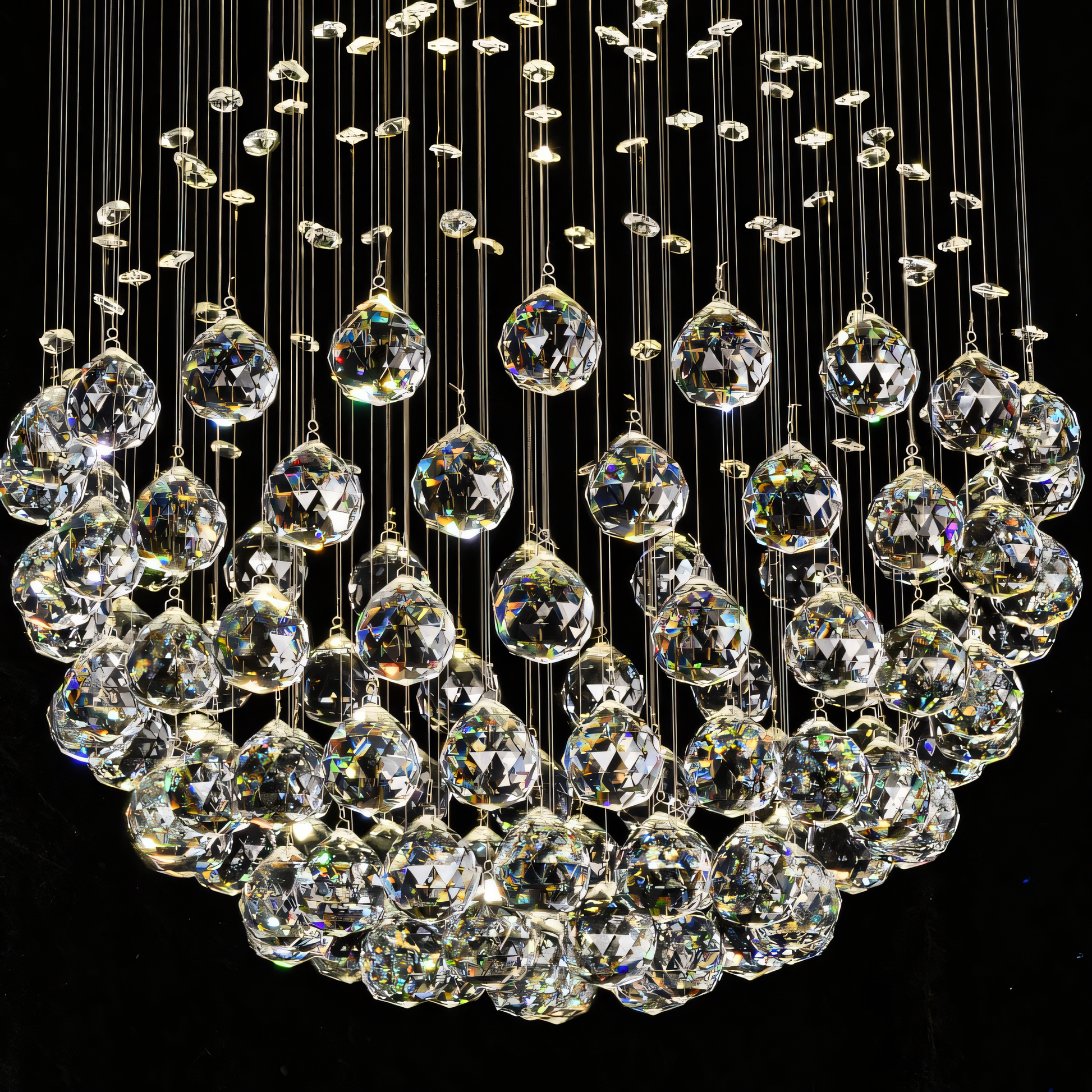 Sleek Spherical Chandelier