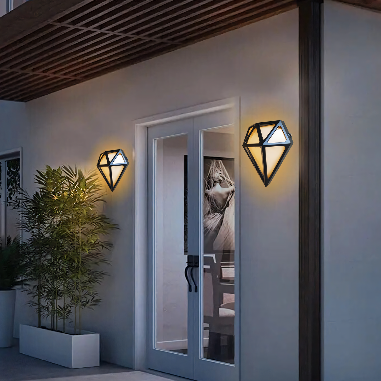Diamond Shape Facade Light, Enchanted Guardian Lantern