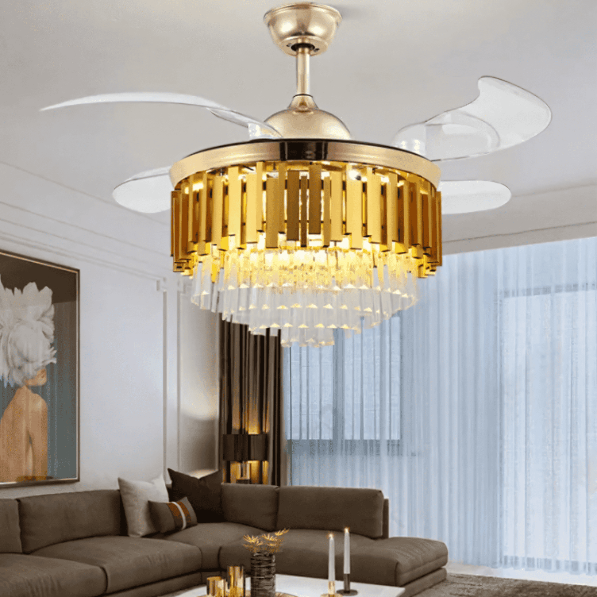 Seamlessly blends industrial-chic and modern elegance