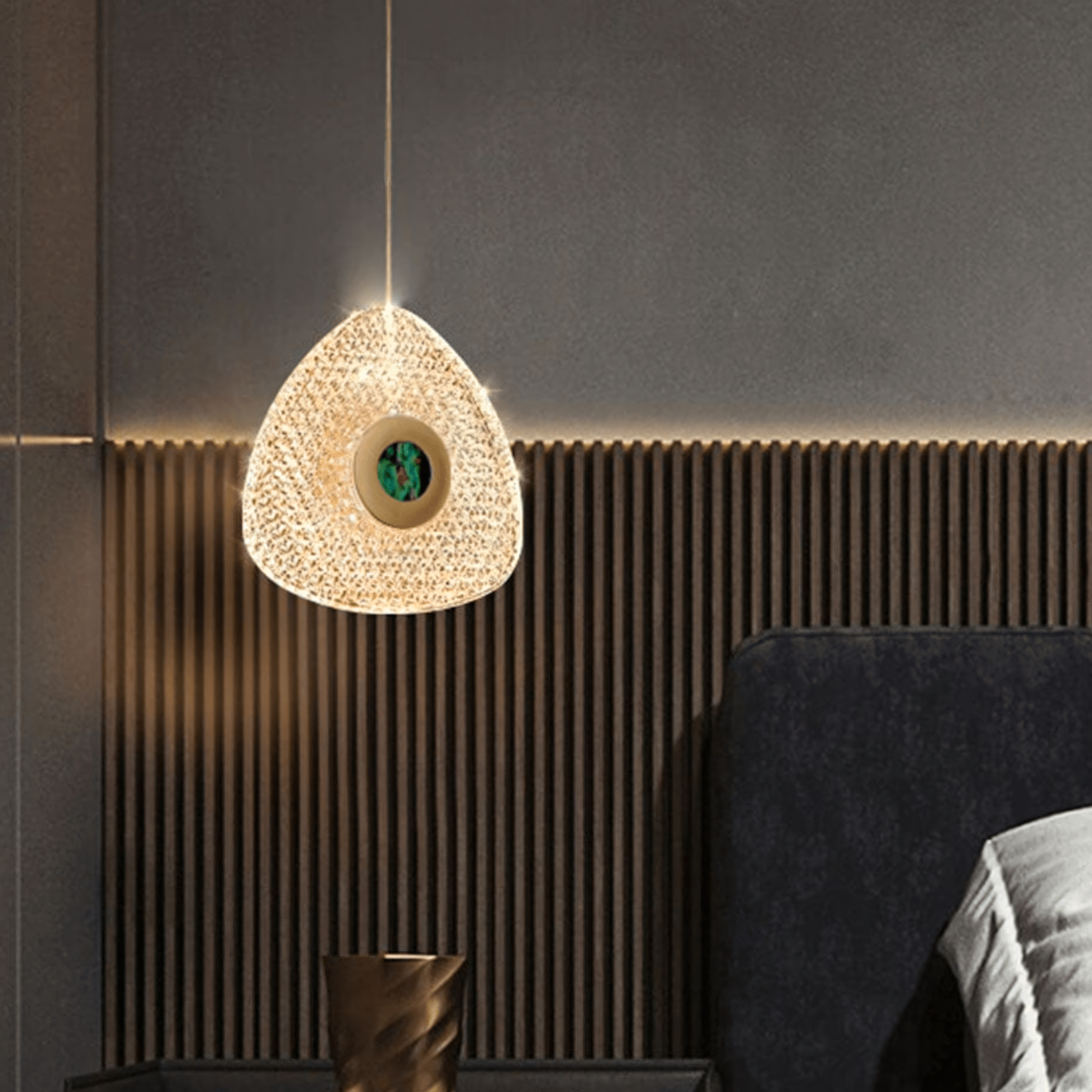 Adjustable Hanging Light Fixture: Customizable for various ceiling heights and rooms.