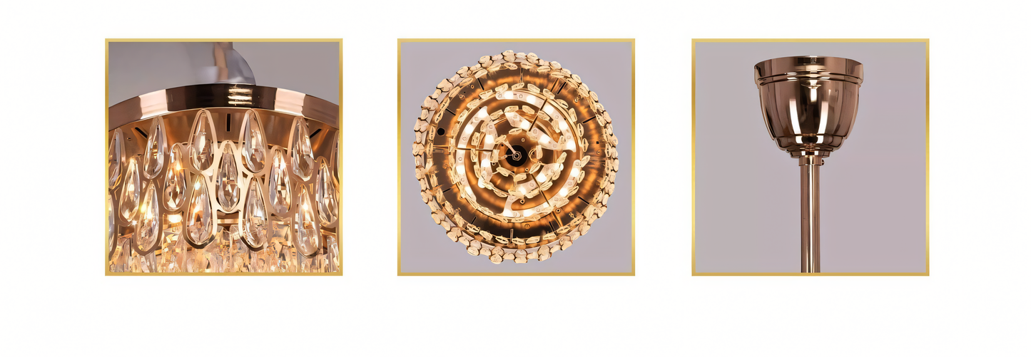 Lumina Lux chandelier fan, a dazzling masterpiece