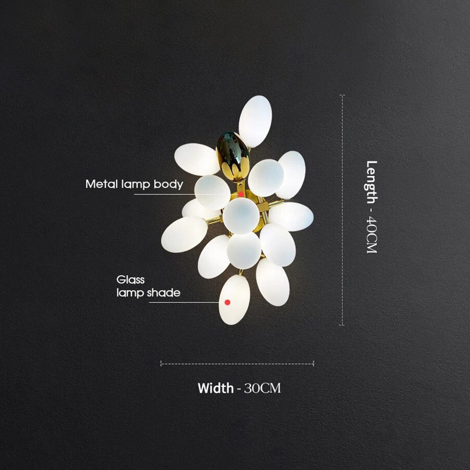 Uvae Albae Wall Light - Awakening the Spirit