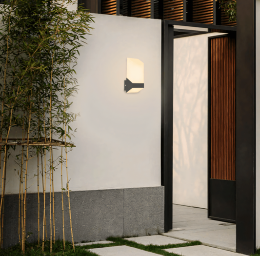 Crystalline facade lighting inspired by glaciers