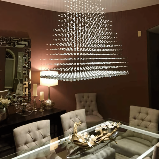Mesmerizing Cascade of Crystal Drops