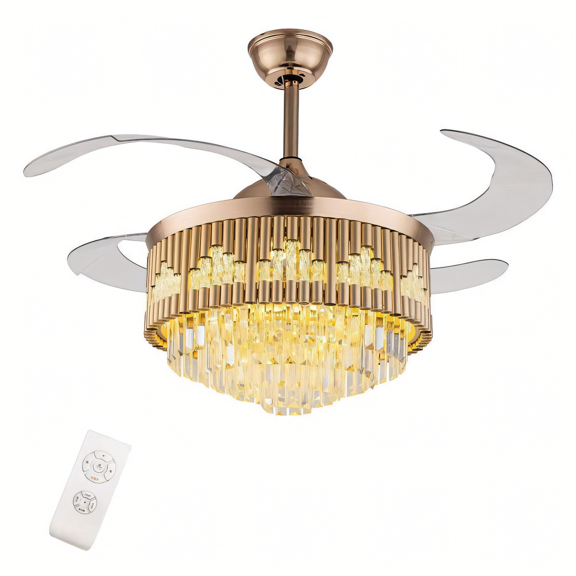 Luxuriosa crystal ceiling fan, a fusion of style and function