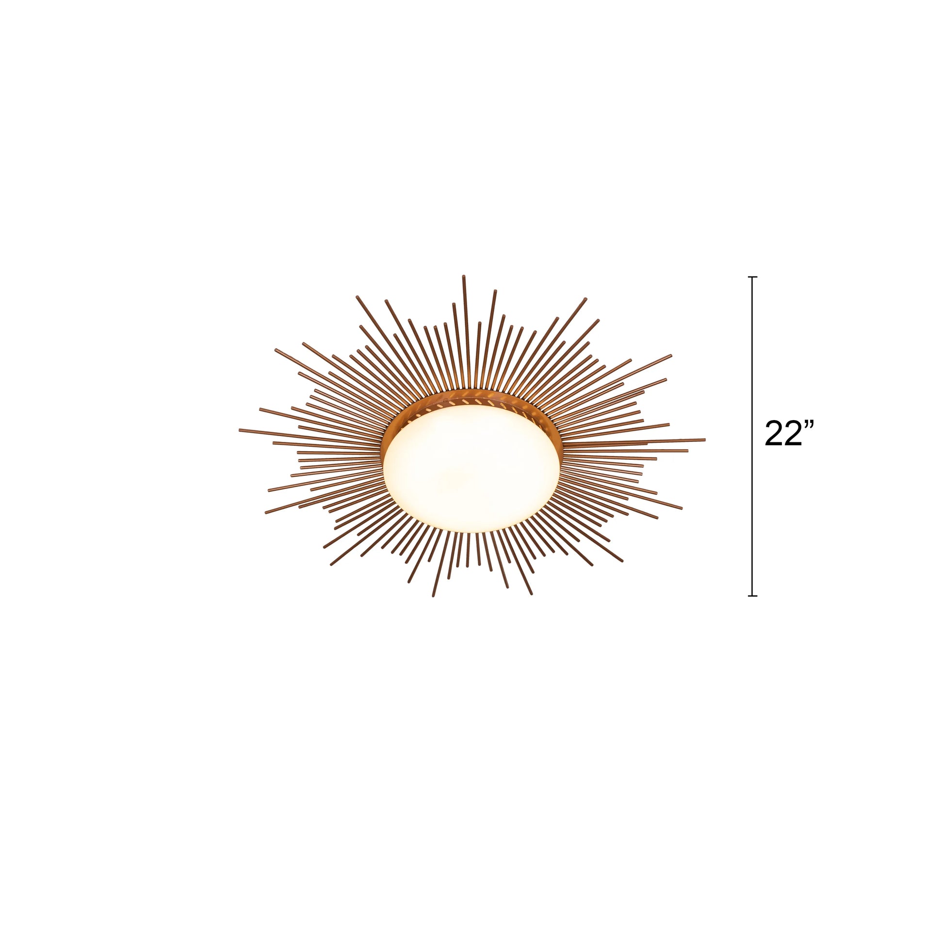 Sunshine Gold Ceiling Light with circular design, featuring 3 Color LED technology offering warm, natural, and cool white illumination options in a luxurious gold finish.