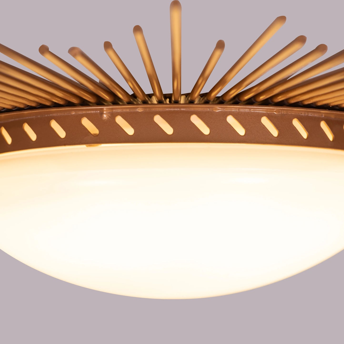 Sunshine Gold Ceiling Light with circular design, featuring 3 Color LED technology offering warm, natural, and cool white illumination options in a luxurious gold finish.