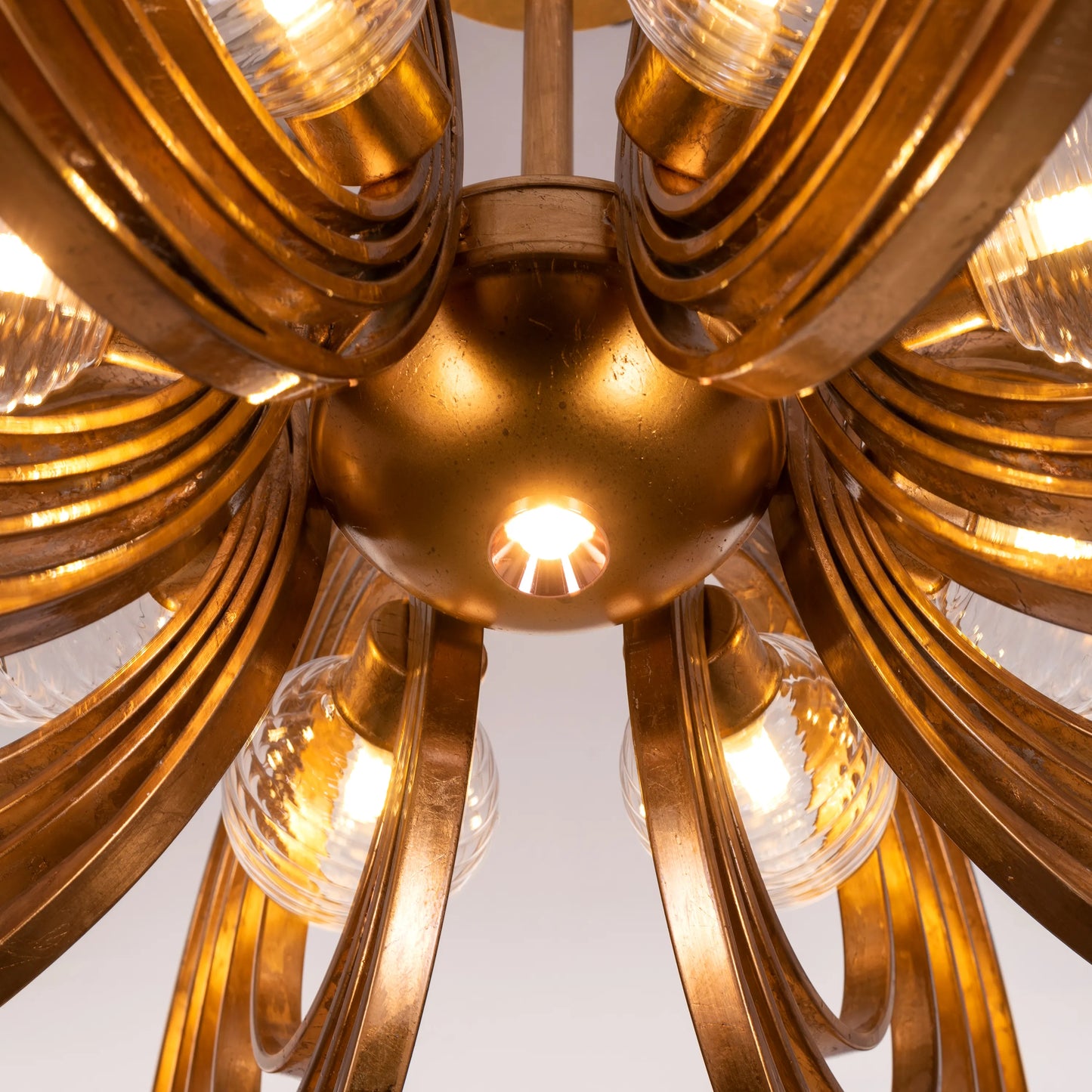 Time To Shine (Large, Antique Foil Gilded) Ceiling Light