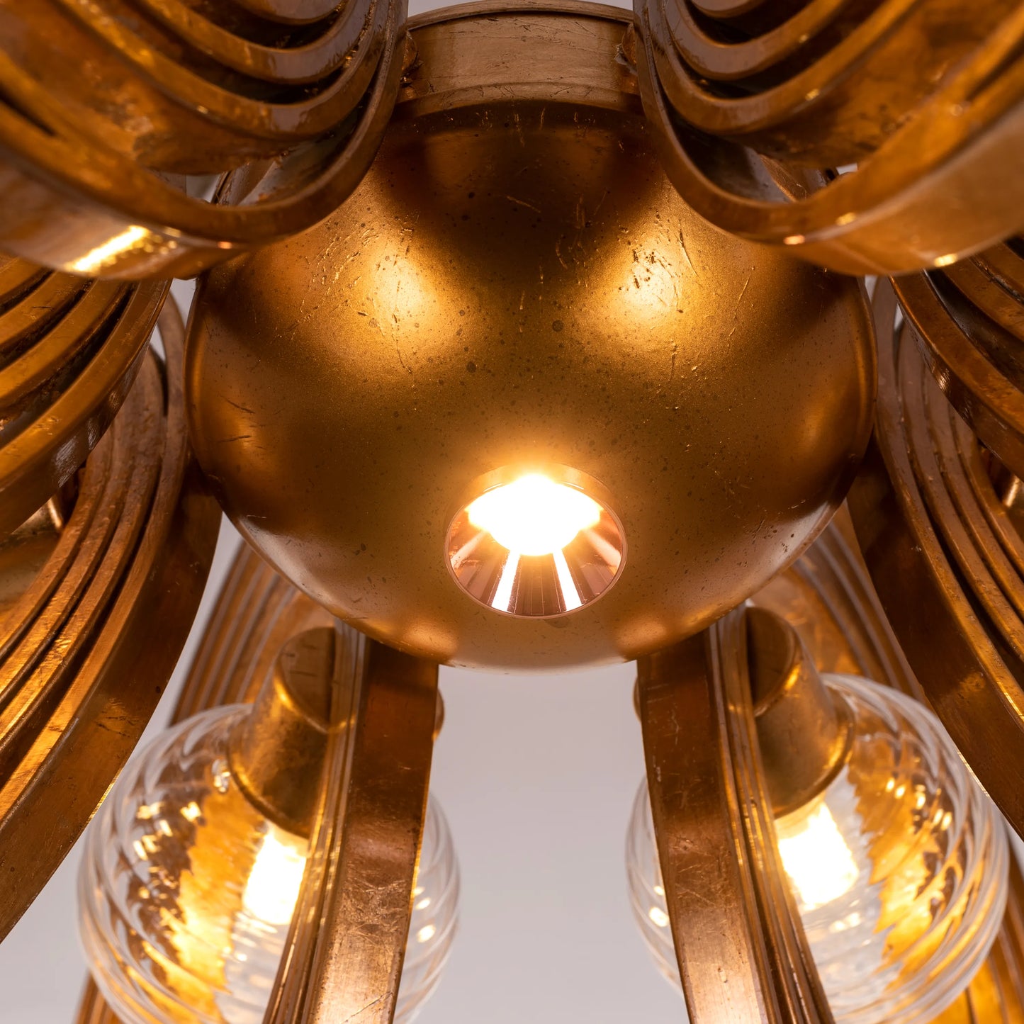 Time To Shine (Large, Antique Foil Gilded) Ceiling Light