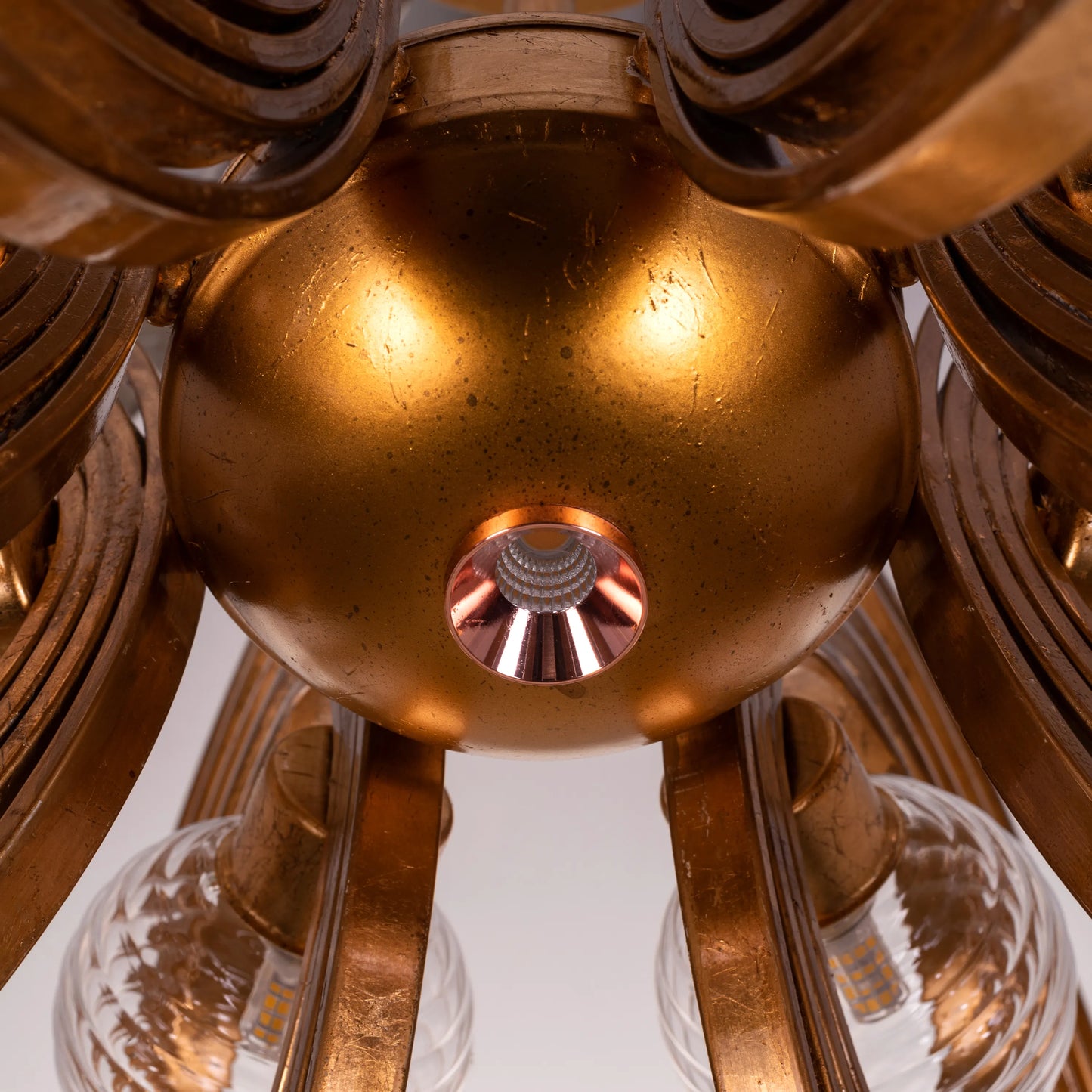 Time To Shine (Large, Antique Foil Gilded) Ceiling Light