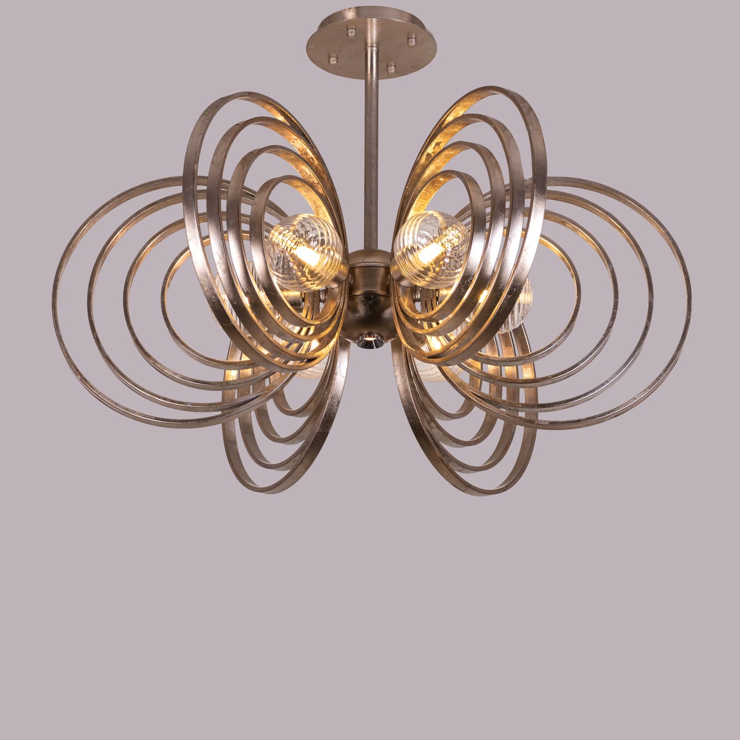 Time To Shine (Large, Antique Foil Gilded) Ceiling Light