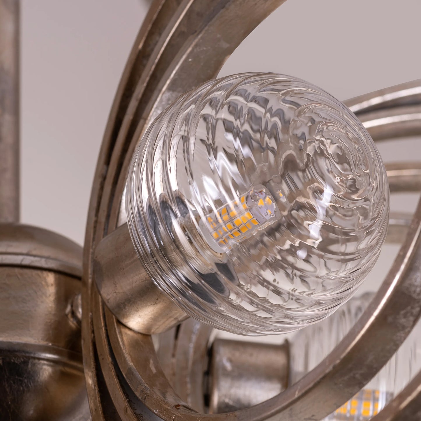 Time To Shine (Large, Antique Foil Gilded) Ceiling Light