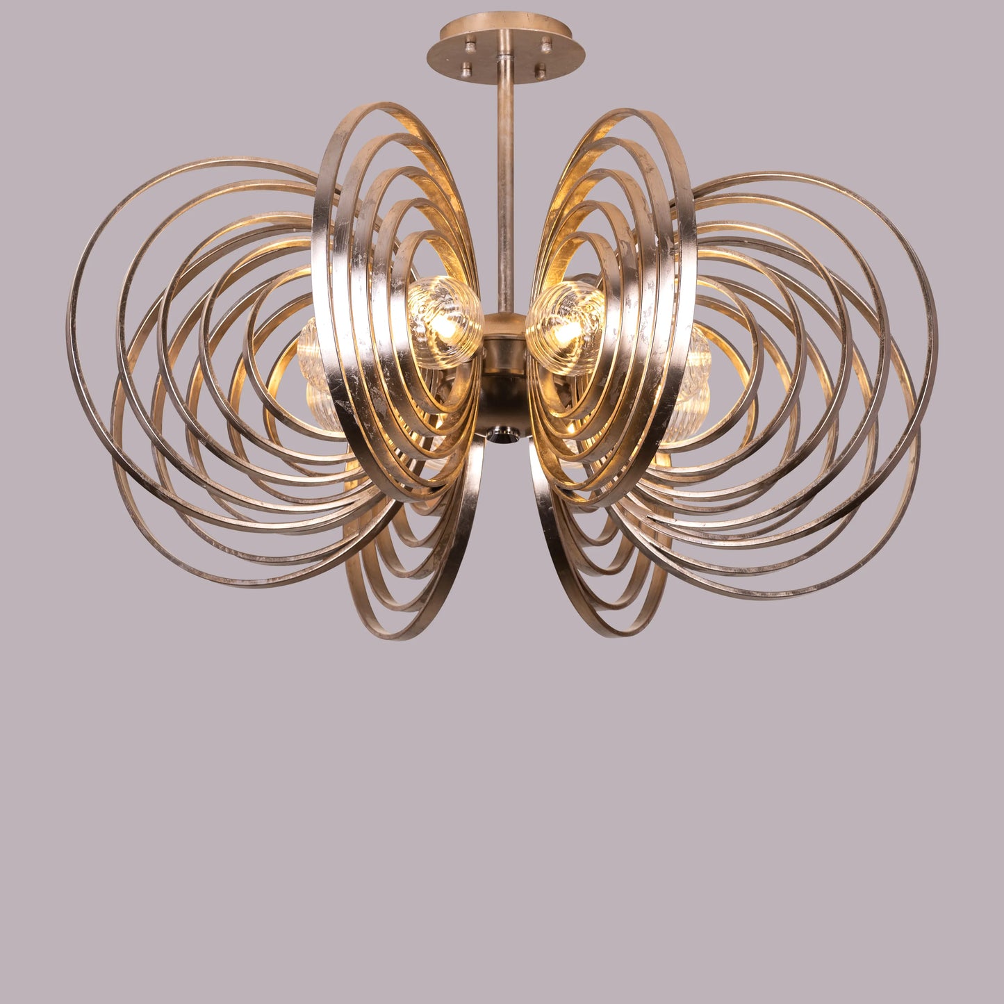 Time To Shine (Large, Antique Foil Gilded) Ceiling Light