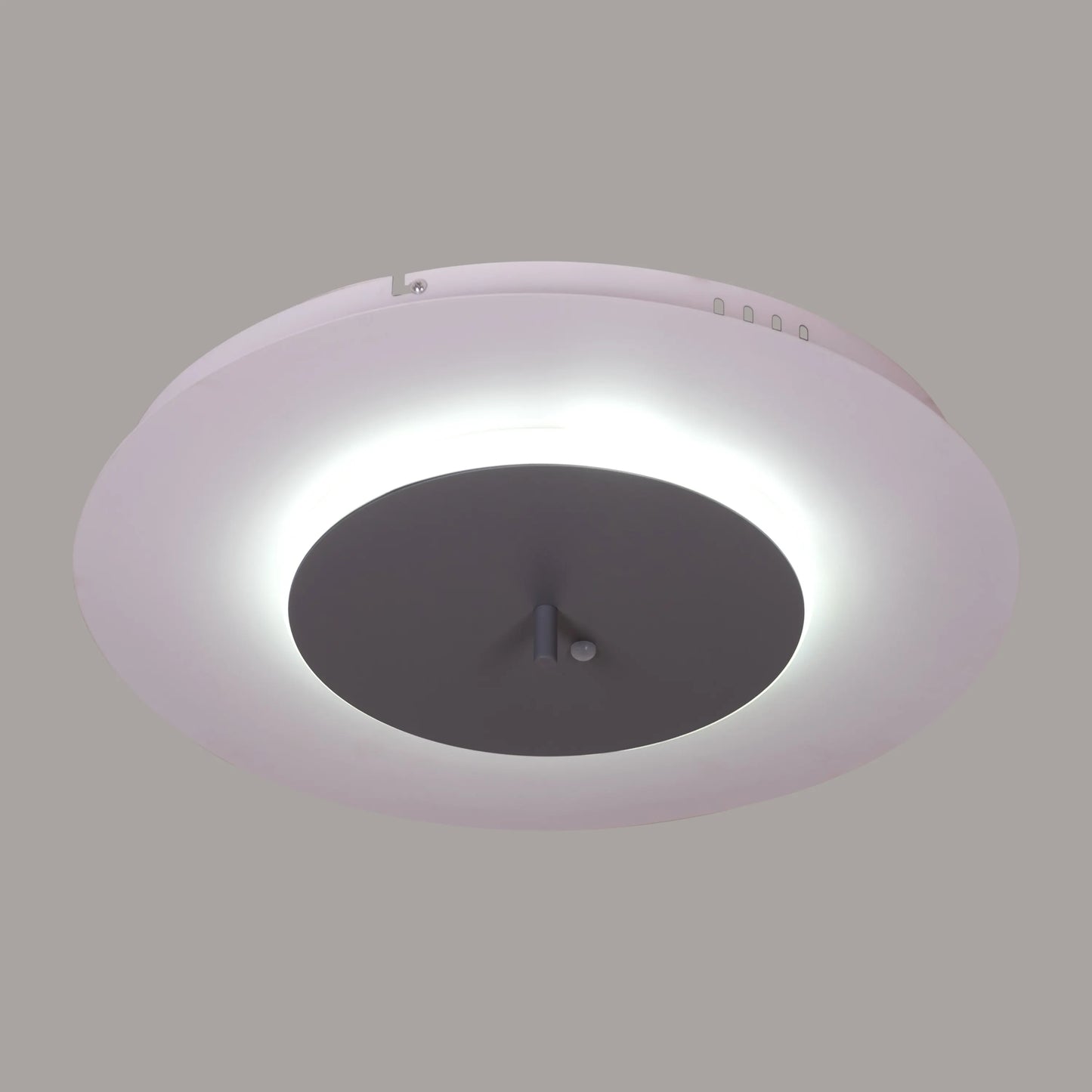 White book-shaped dimmable LED ceiling light with remote control