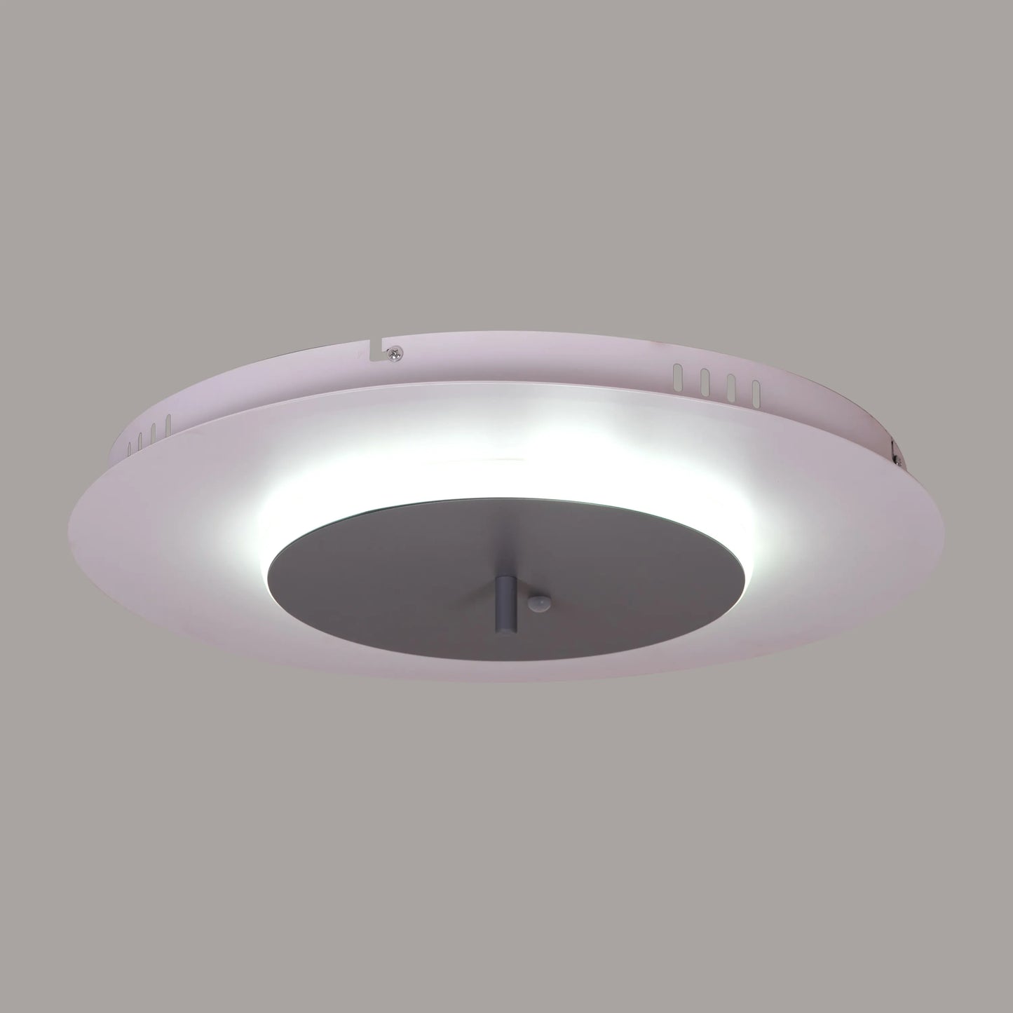 White book-shaped dimmable LED ceiling light with remote control