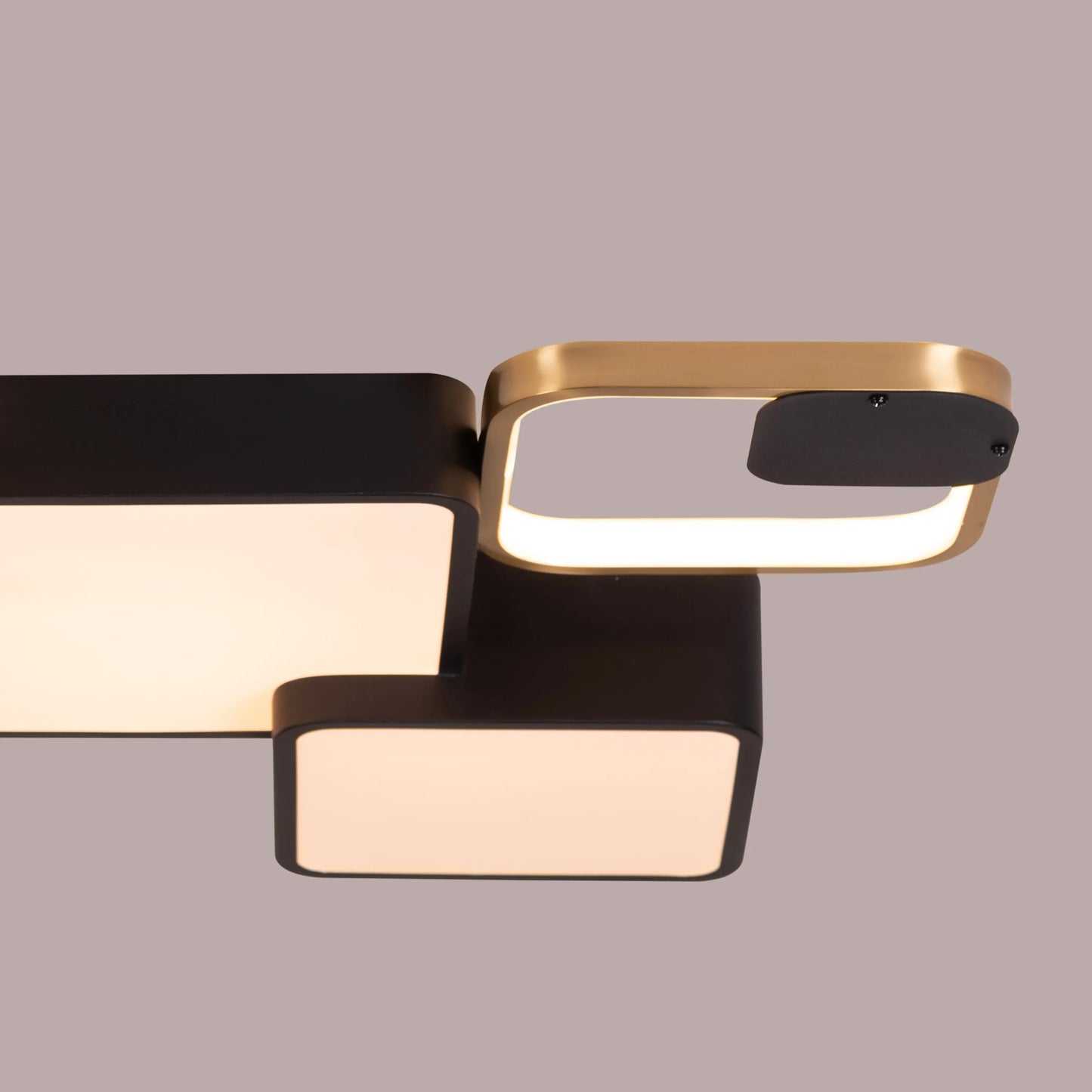 Undivided (Black, 3 Colour Dimmable LED with Remote Control) Ceiling Light