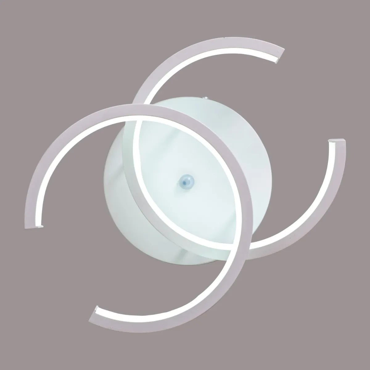 Stylish ceiling light with clean white finish and adjustable settings.