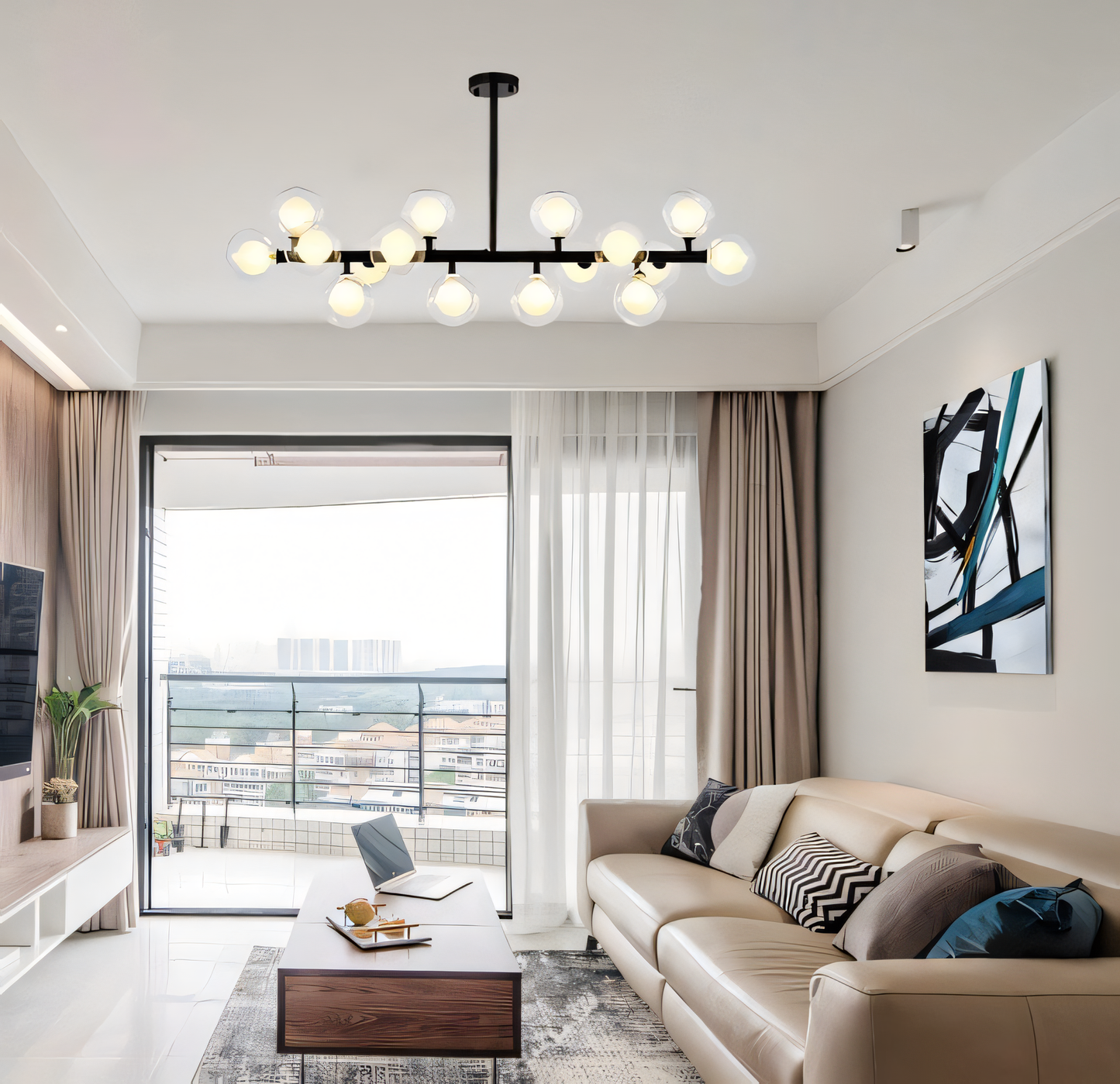 Adjustable hanging height for customized positioning