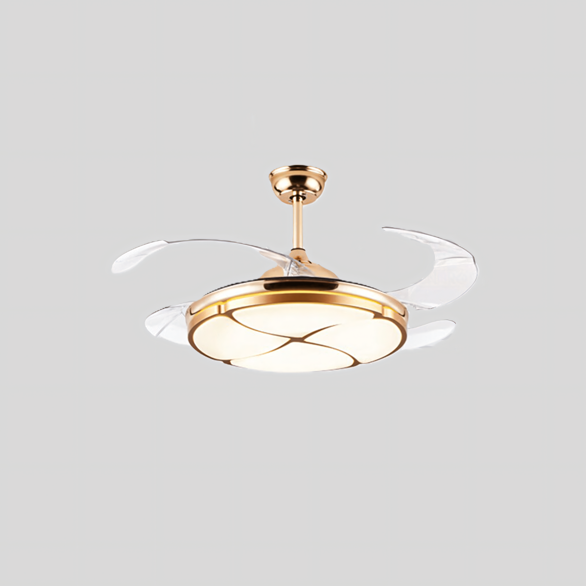 Sleek and unobtrusive ceiling fan design