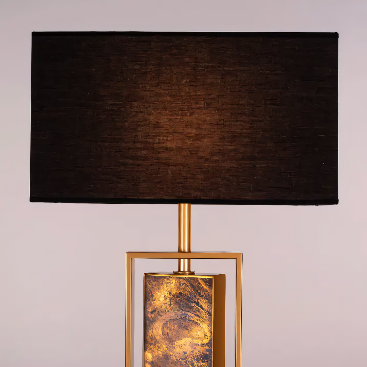 Rustic Chic Stone Veneer Floor Lamp