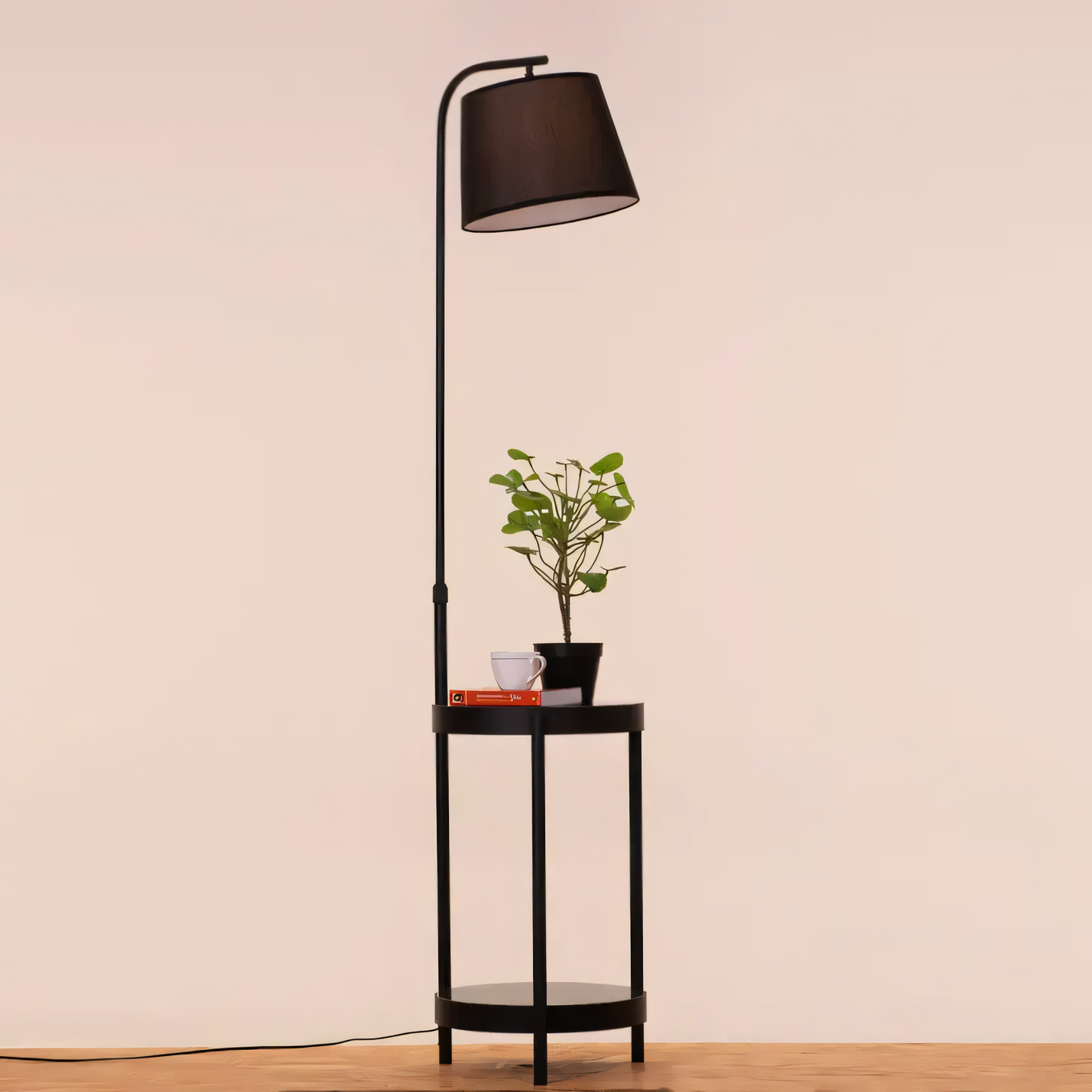 Elegant Black and Marble Lamp