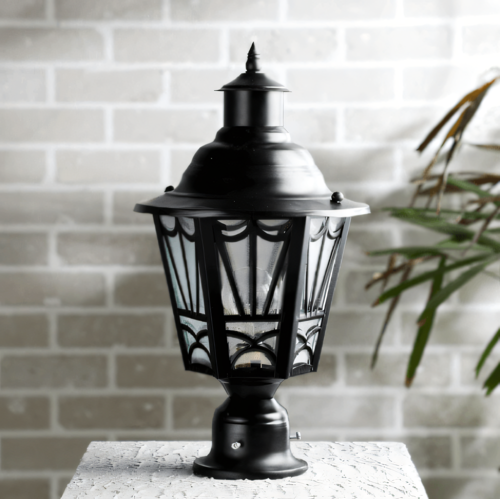 Warm LED lighting illuminating a lush, verdant landscape