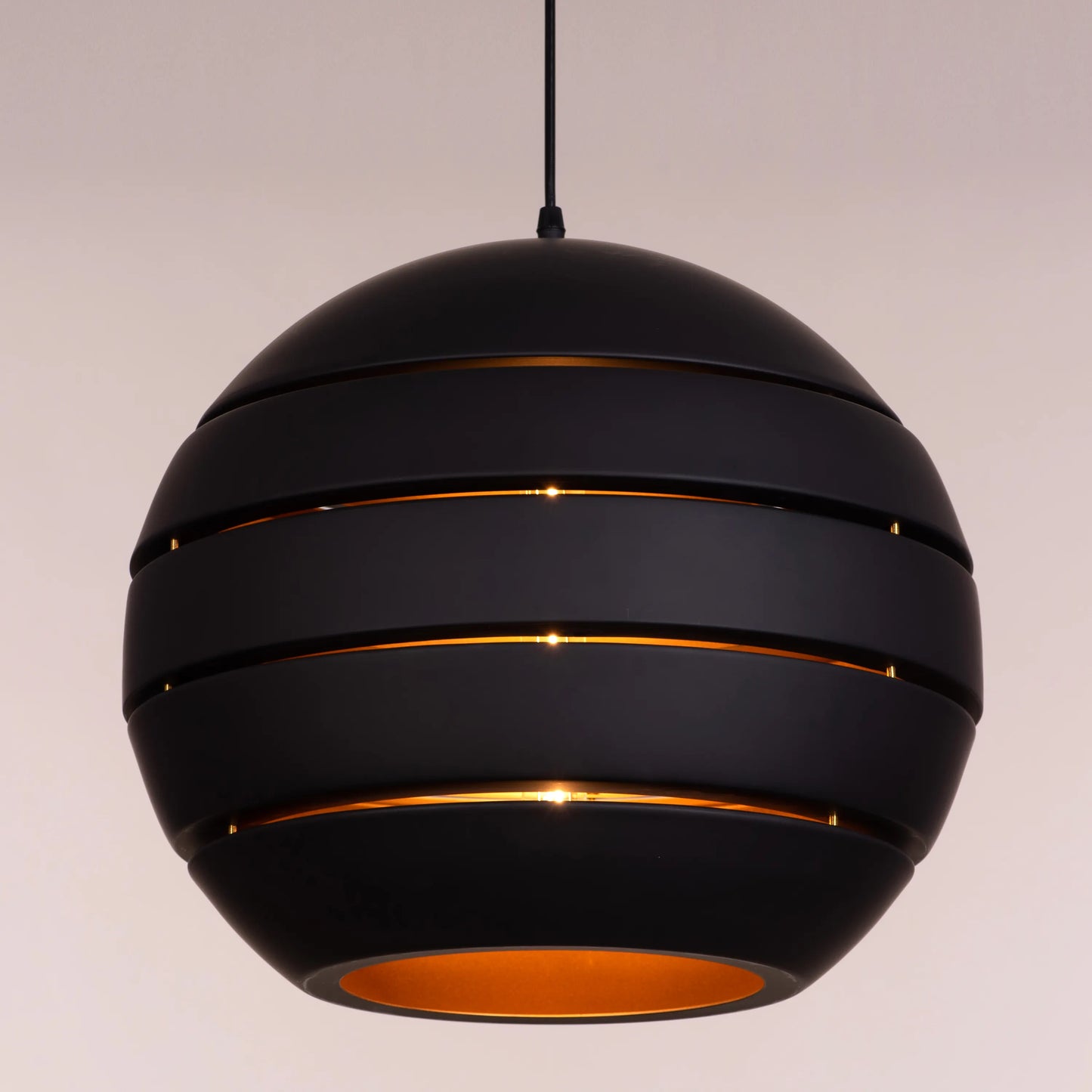 Elegant Daybreak Pendant Light in Sleek Black Finish