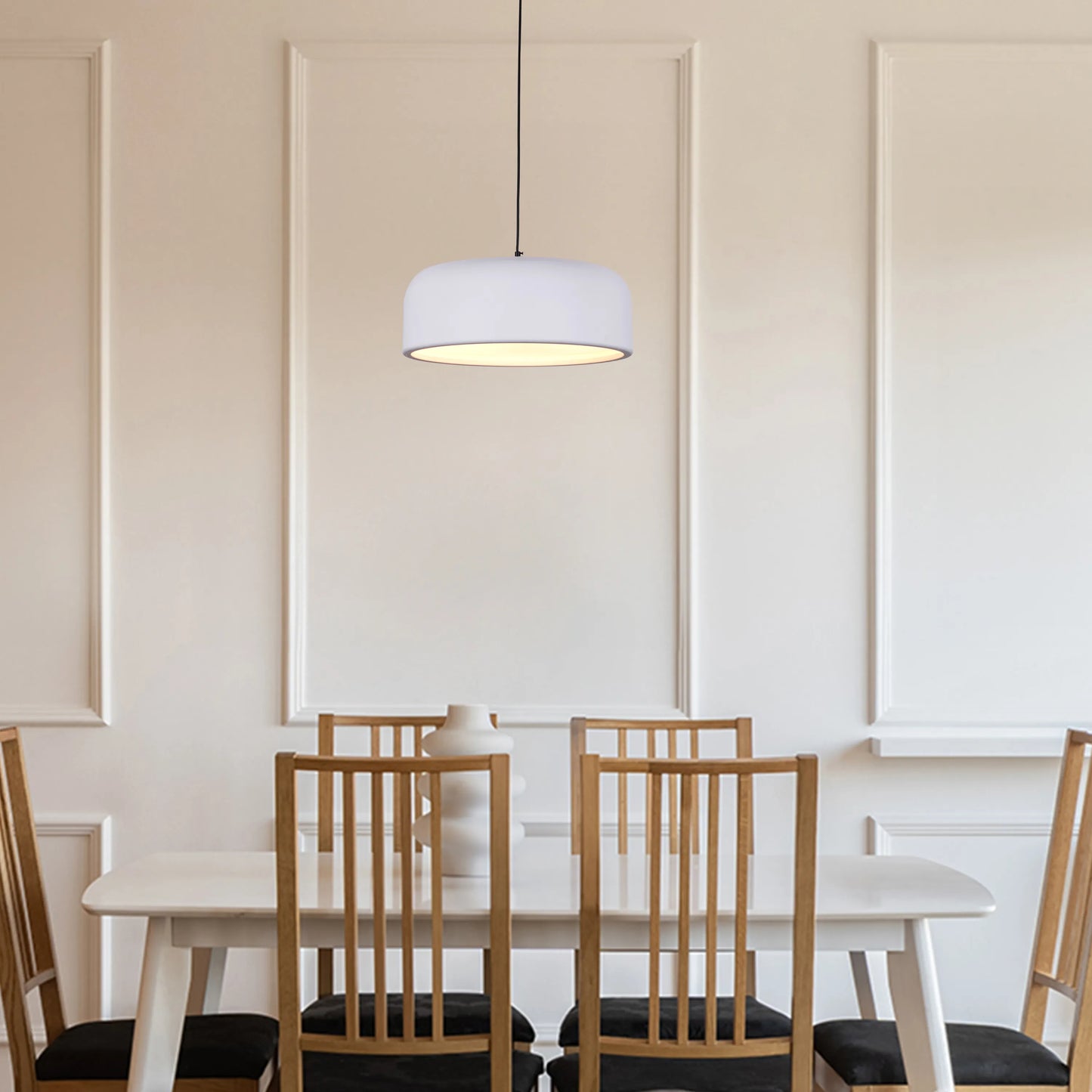 Artistic (19", Smart LED) Pendant Light (3 Smart LED Bulbs Included)