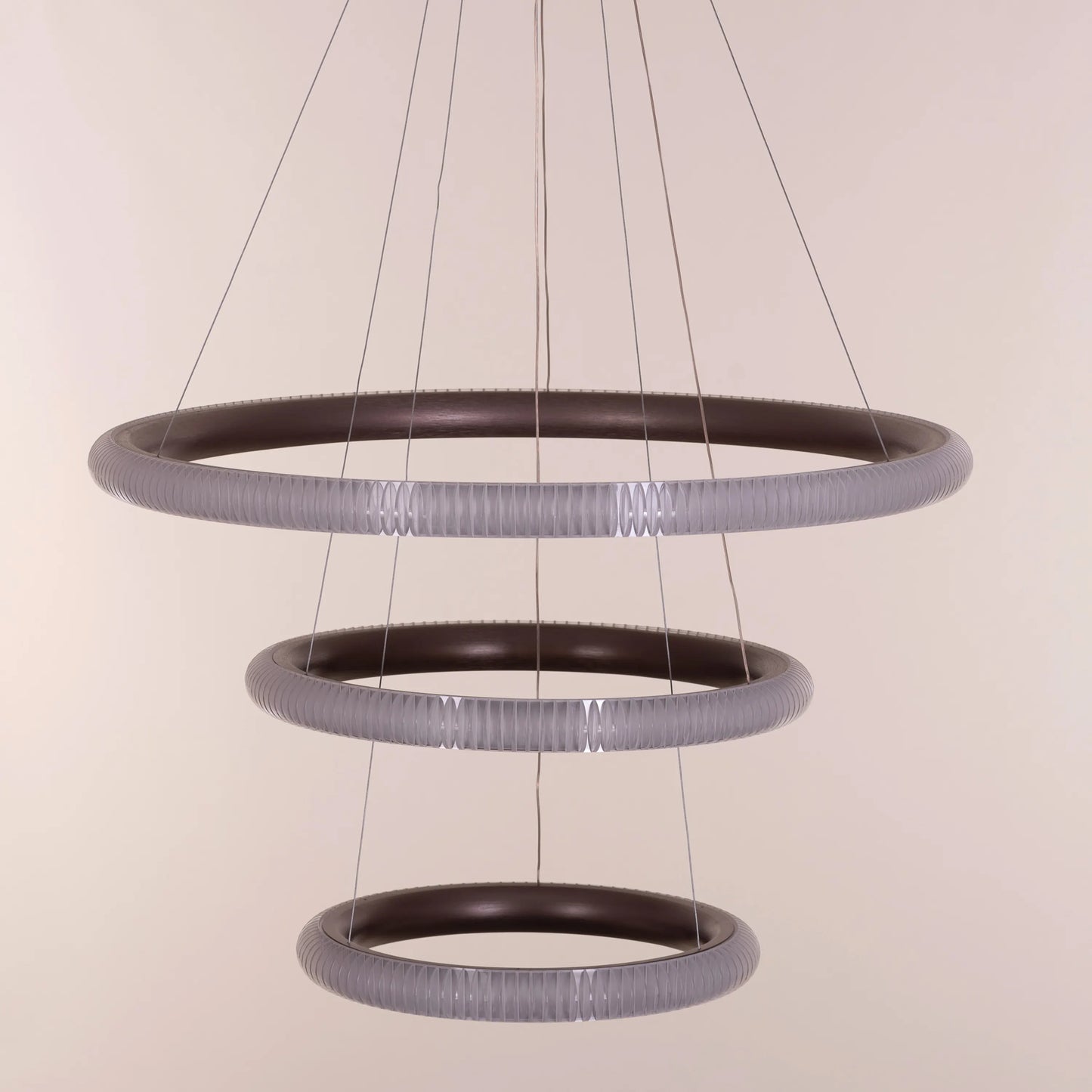 Dance All Night (Large, Brown, Dimmable LED with Remote Control) Chandelier