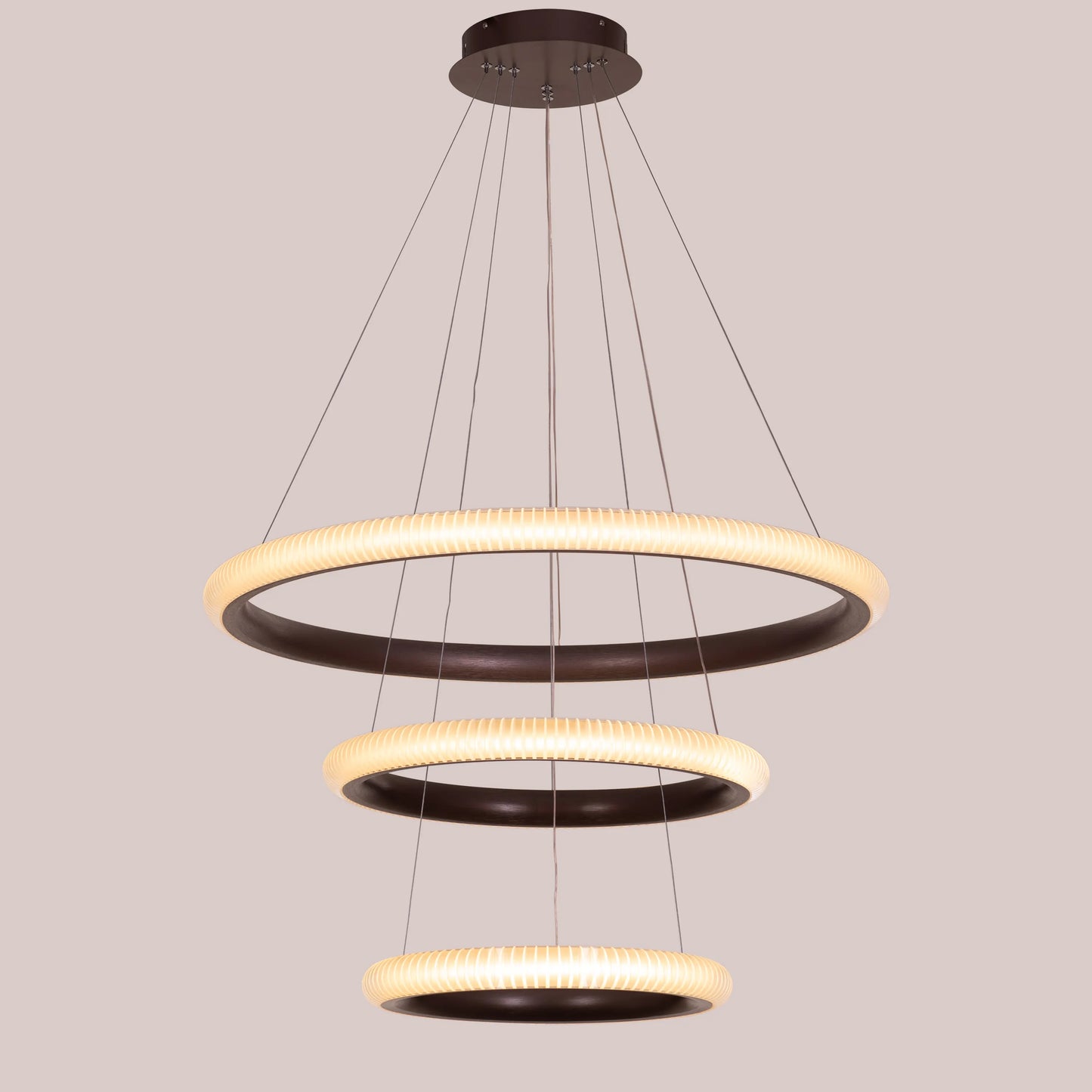 Dance All Night Chandelier in brown finish