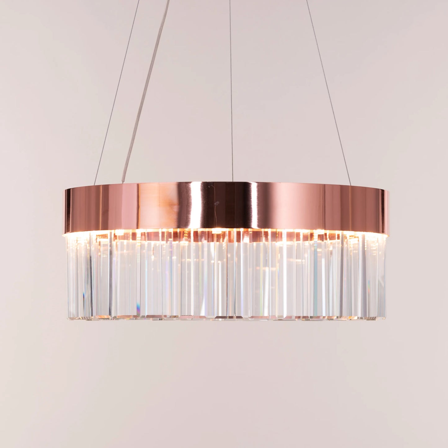 Center Of Attention (Rose Gold) Crystal Chandelier