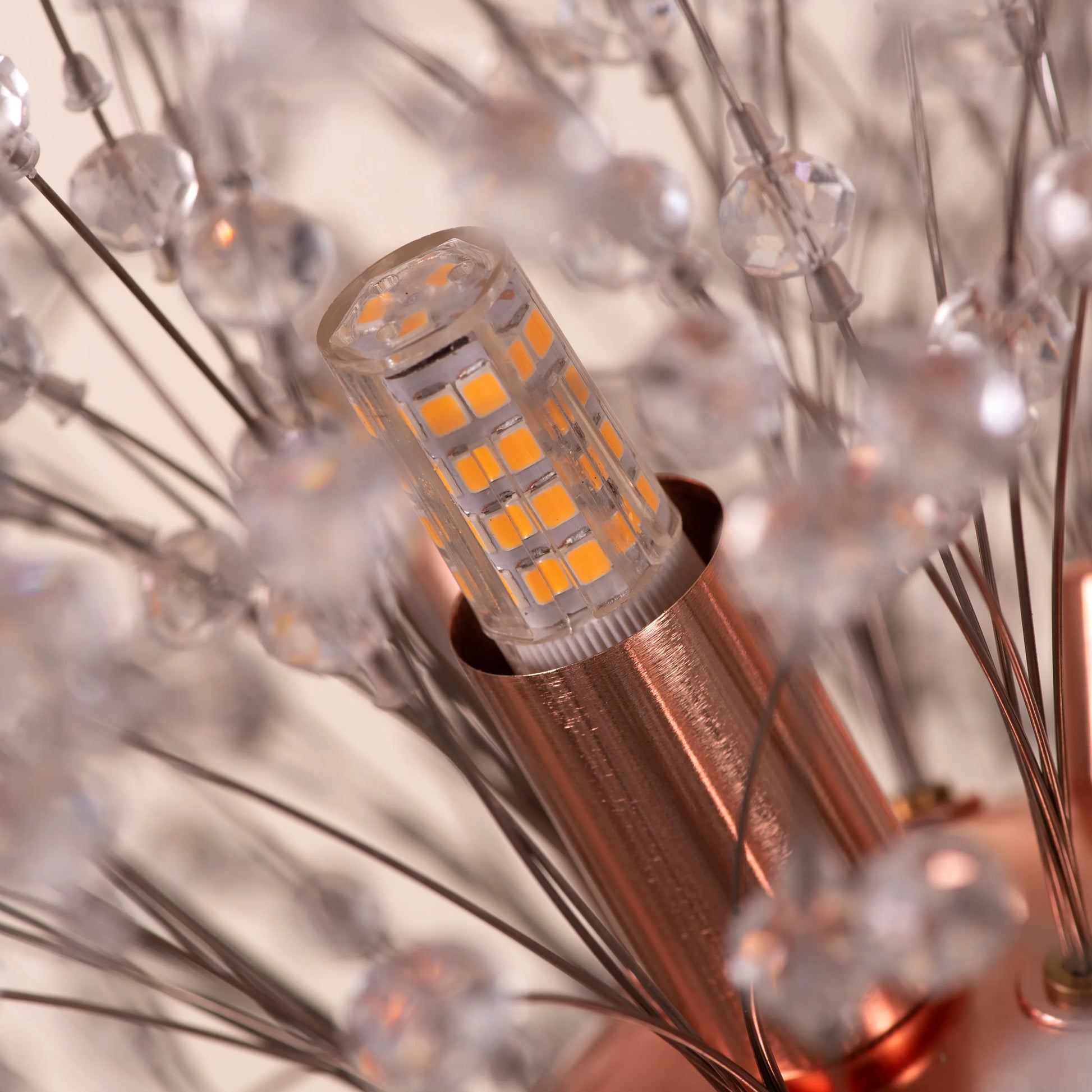 Touch The Clouds Chandelier in rose gold finish