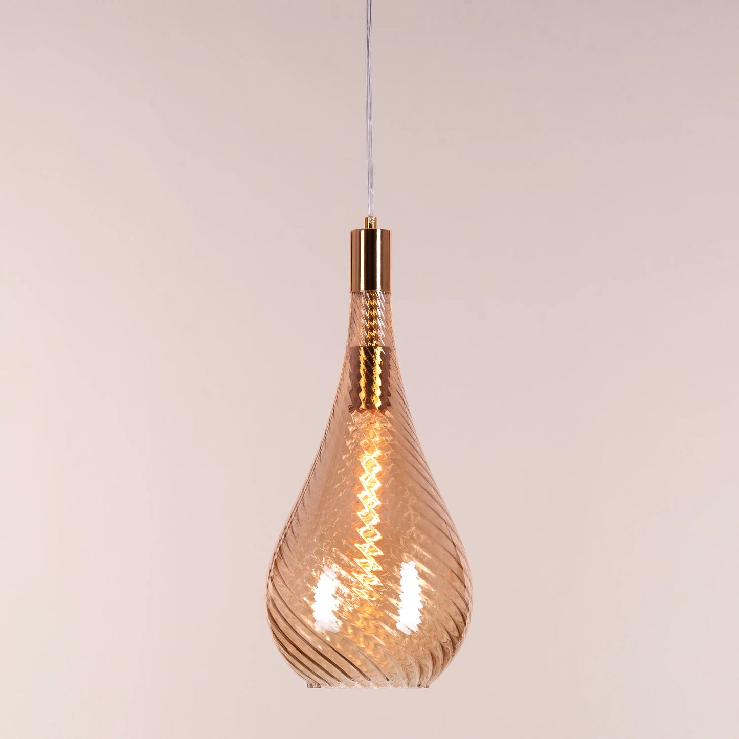 Keep My Love (Amber) Glass Pendant Light