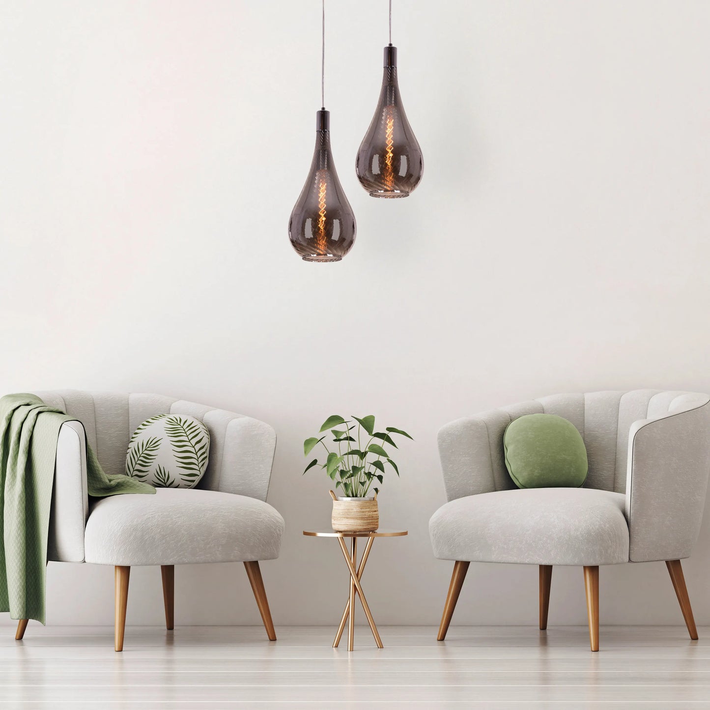 Contemporary Smokey Grey Pendant Light for a Romantic Touch – Keep My Love