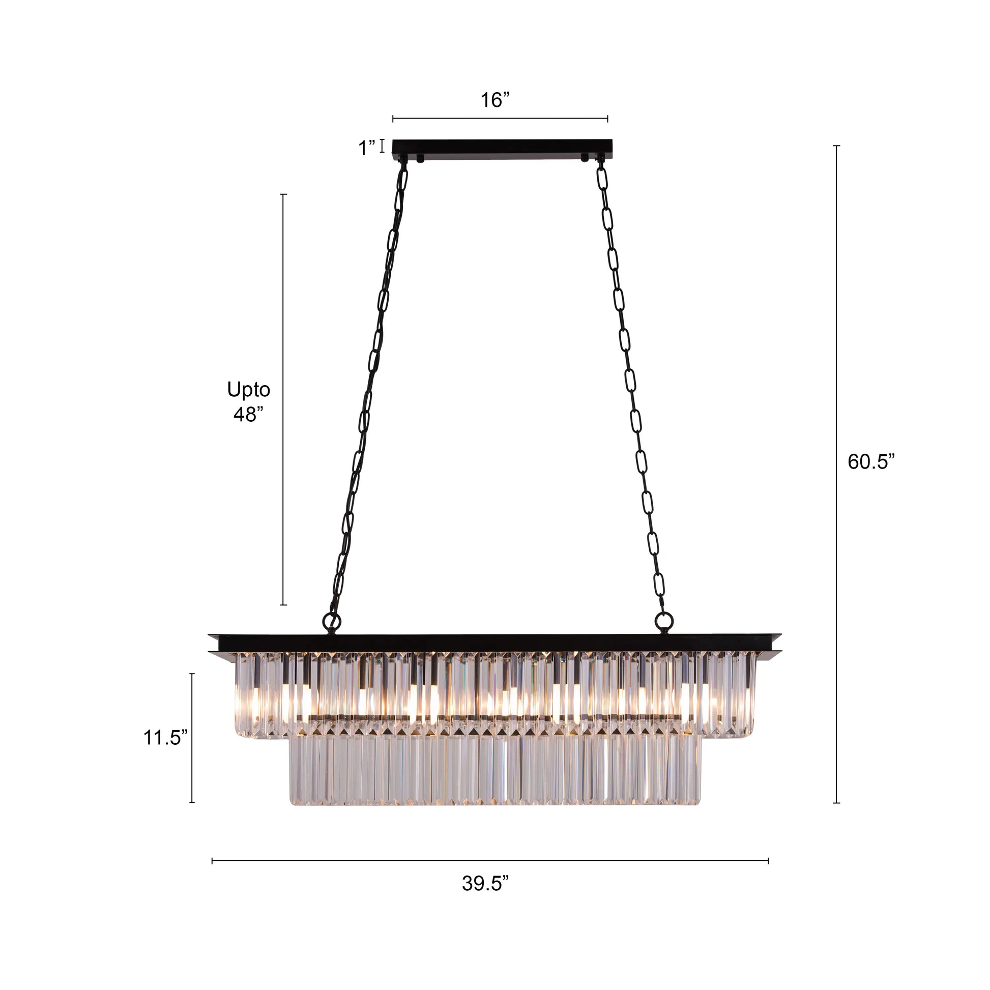 Trust Fund Baby crystal chandelier hanging in a luxurious grand foyer.