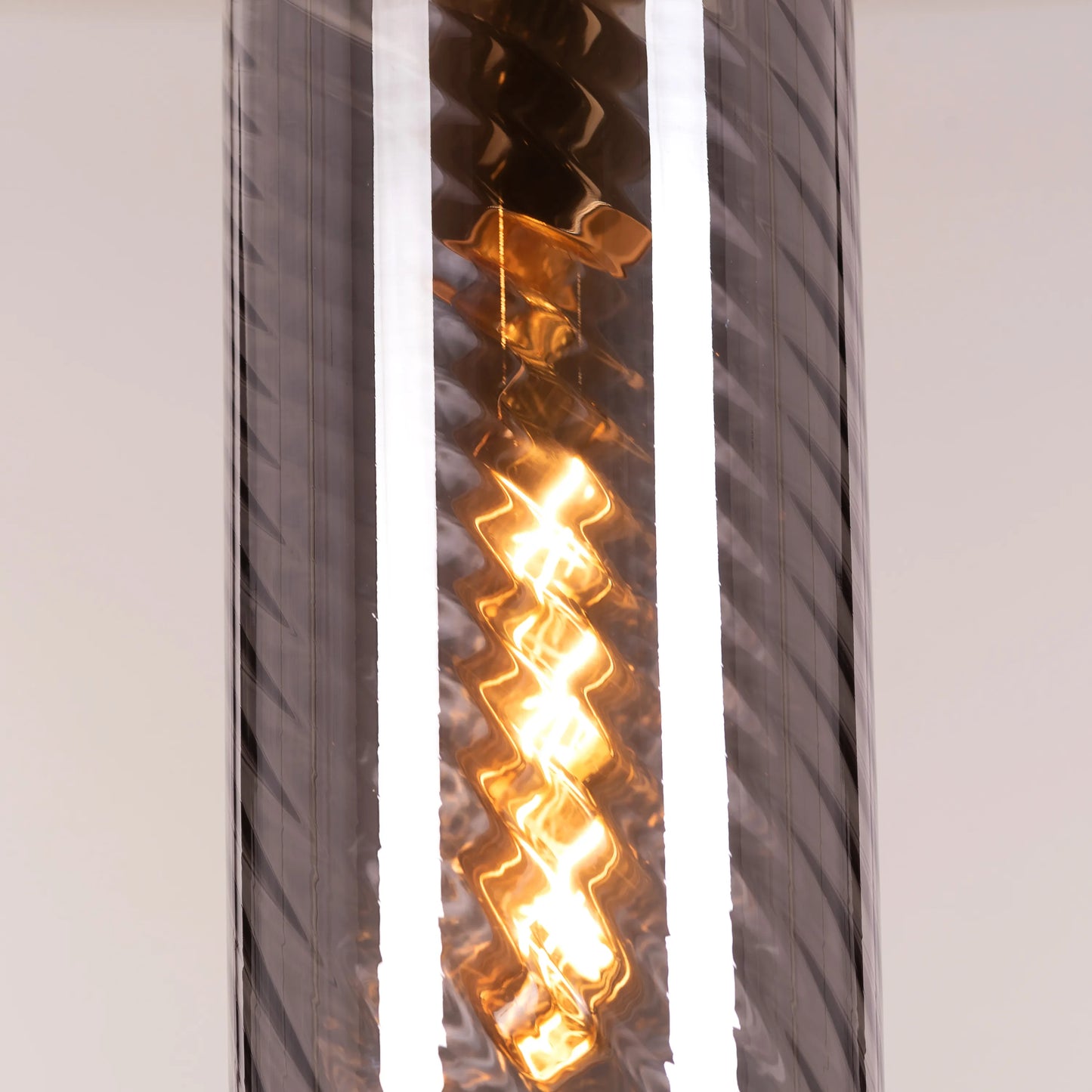 No Words (Smokey Grey, Amber) Glass Pendant Light