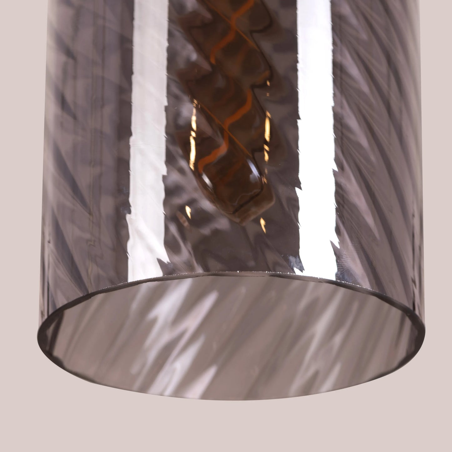 No Words (Smokey Grey, Amber) Glass Pendant Light