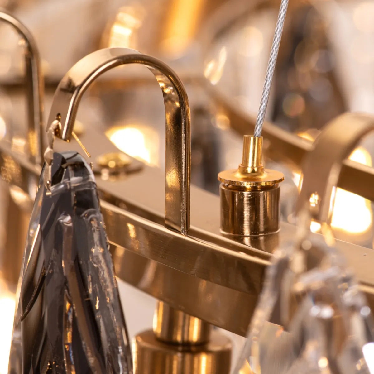 Clear To Me (Medium, Gold) Crystal Chandelier