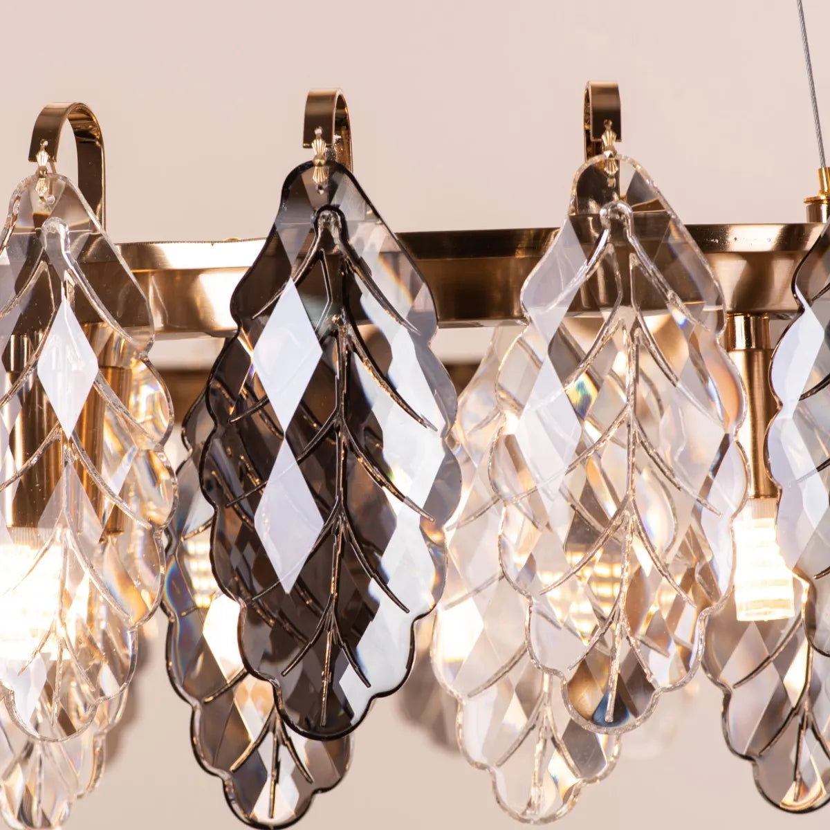 Clear To Me (Medium, Gold) Crystal Chandelier