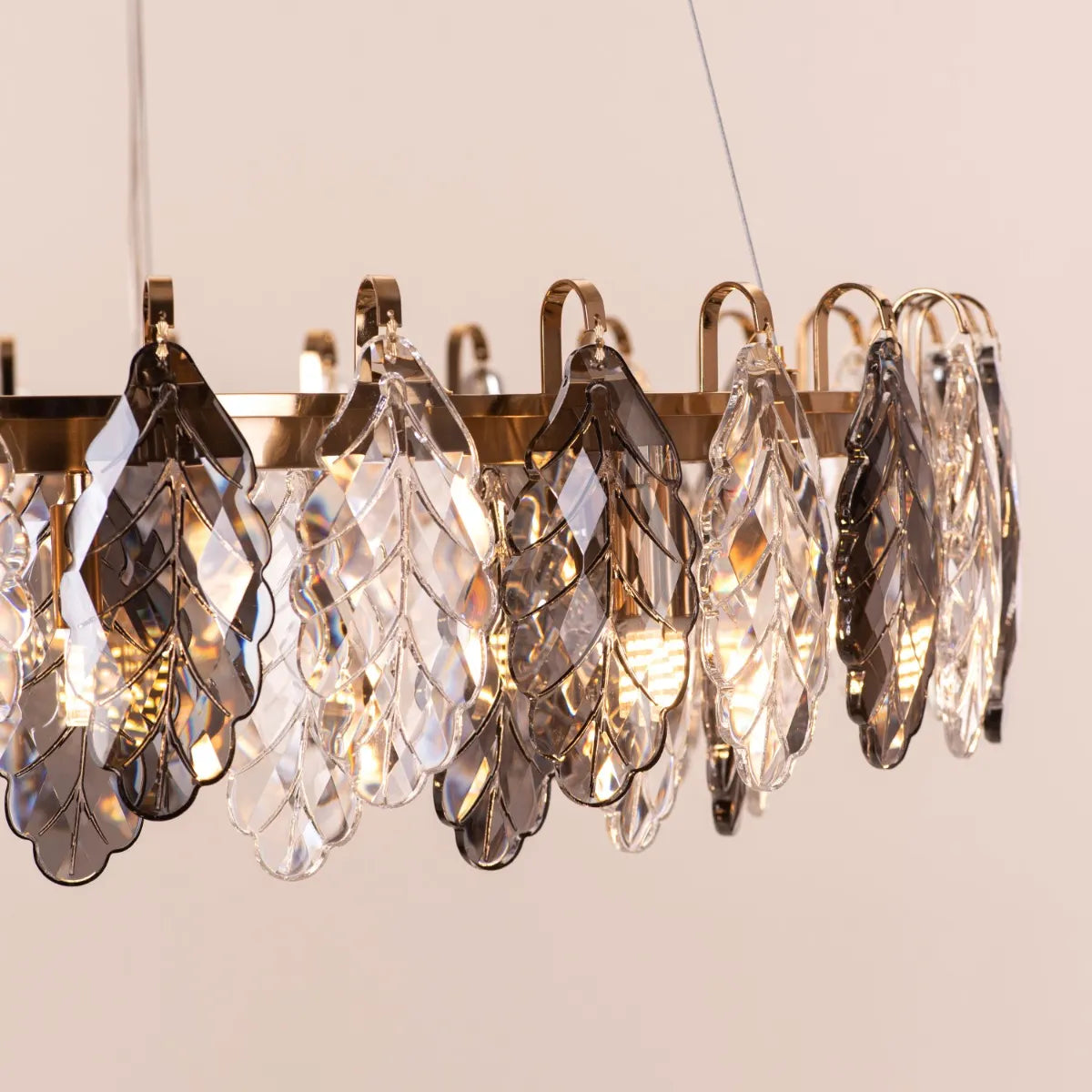 Clear To Me (Medium, Gold) Crystal Chandelier